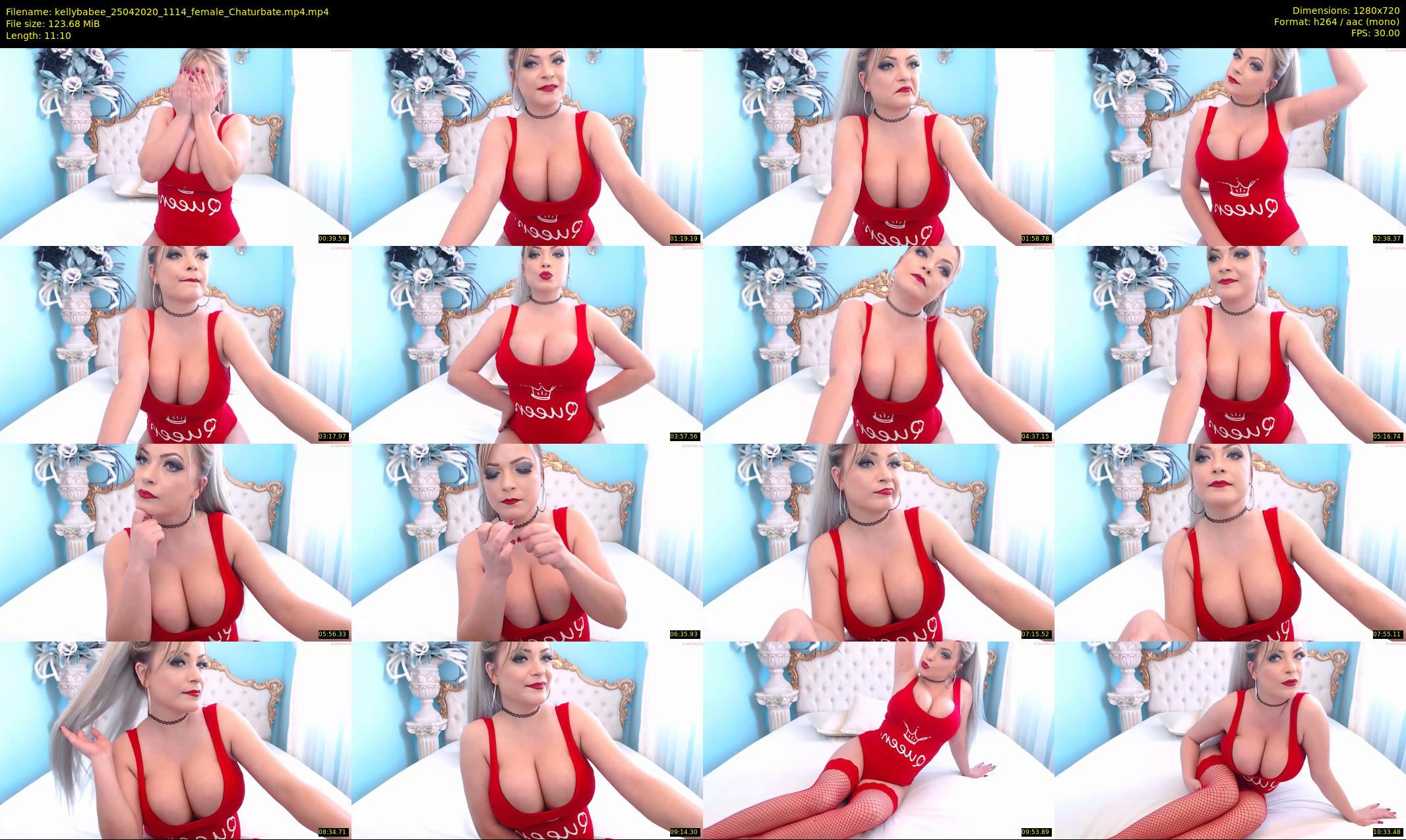 kellybabee — 12 minute Chaturbate female cam show recording, 720p, Apr 25, 2020