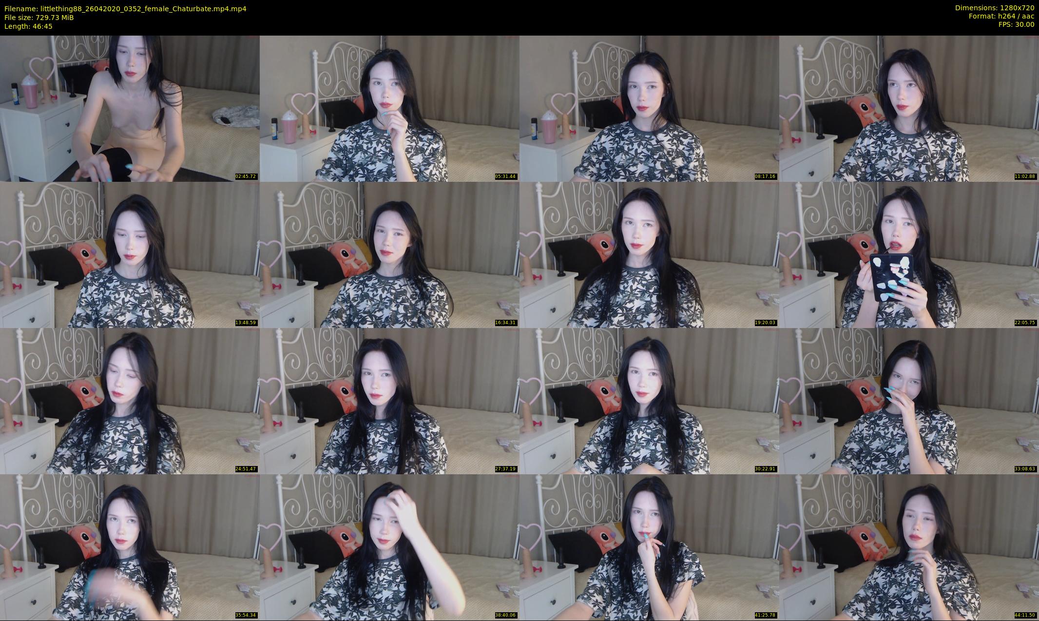littlething88 — 47 minute Chaturbate female cam show recording, 720p, Apr 26, 2020