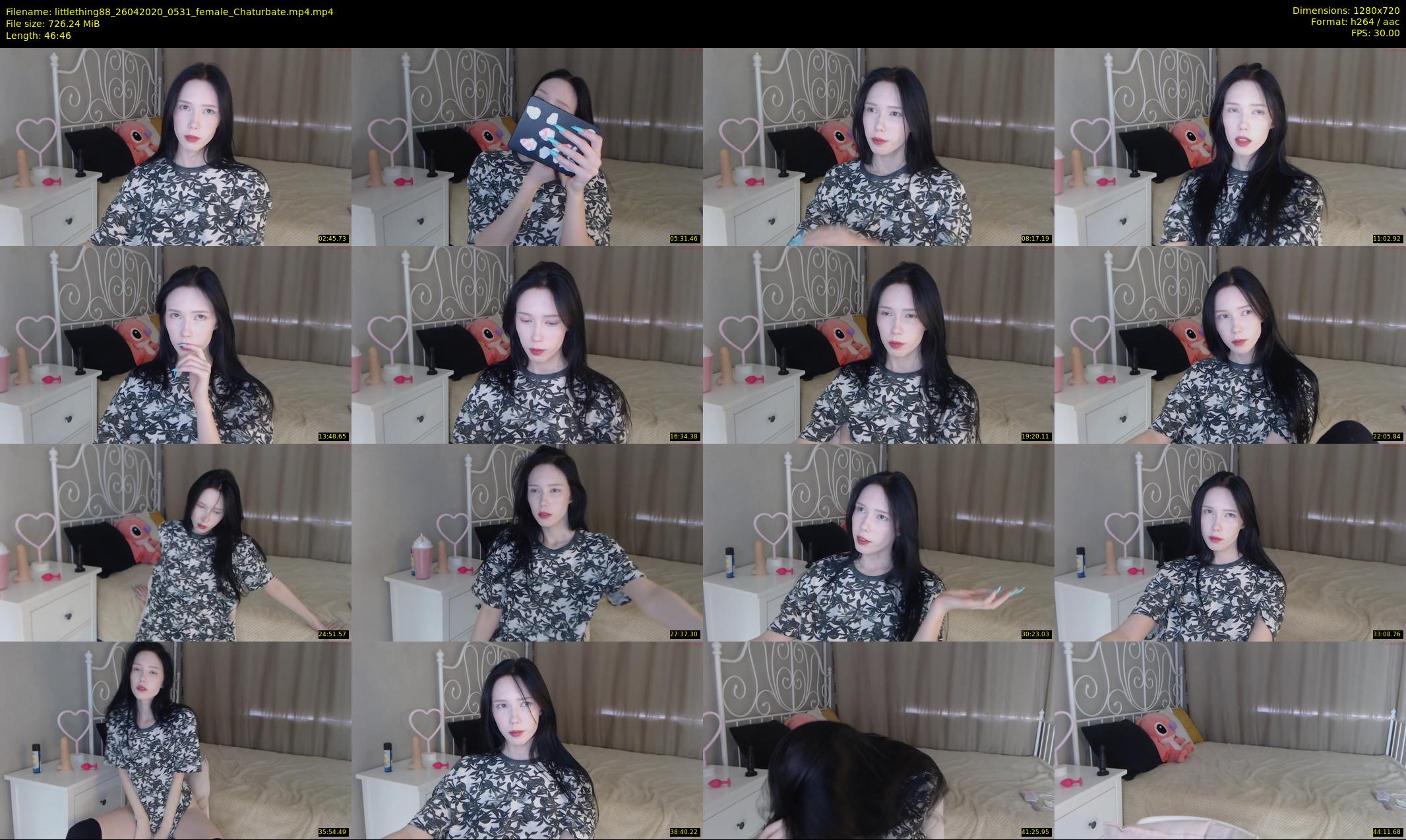 littlething88 — 47 minute Chaturbate female cam show recording, 720p, Apr 26, 2020