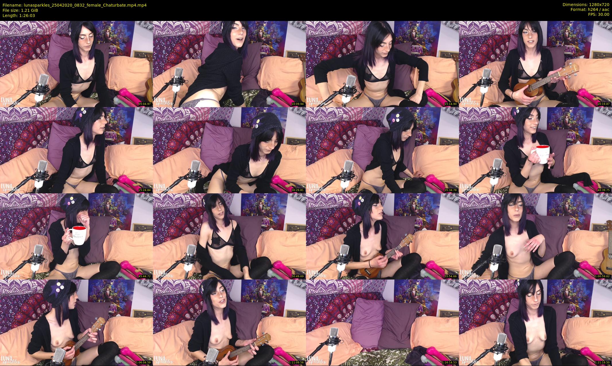 lunasparkles — 87 minute Chaturbate female cam show recording, 720p, Apr 25, 2020