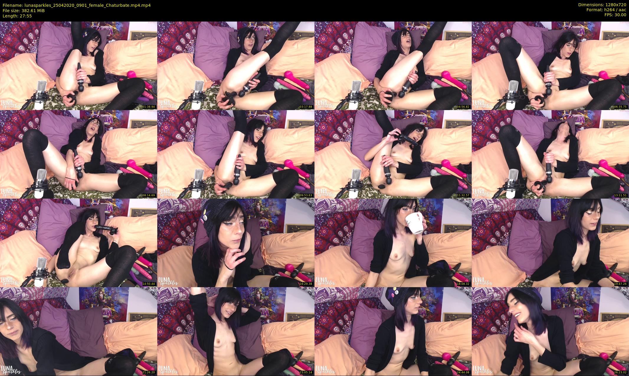 lunasparkles — 28 minute Chaturbate female cam show recording, 720p, Apr 25, 2020