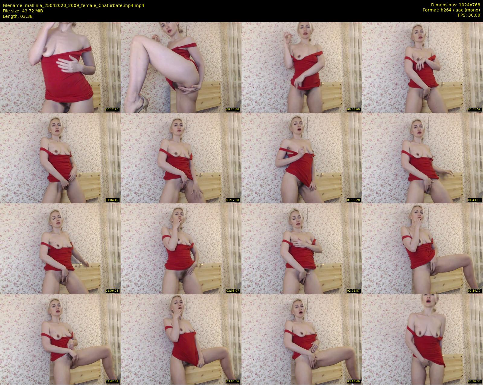 mallinia — 4 minute Chaturbate female cam show recording, 720p, Apr 25, 2020
