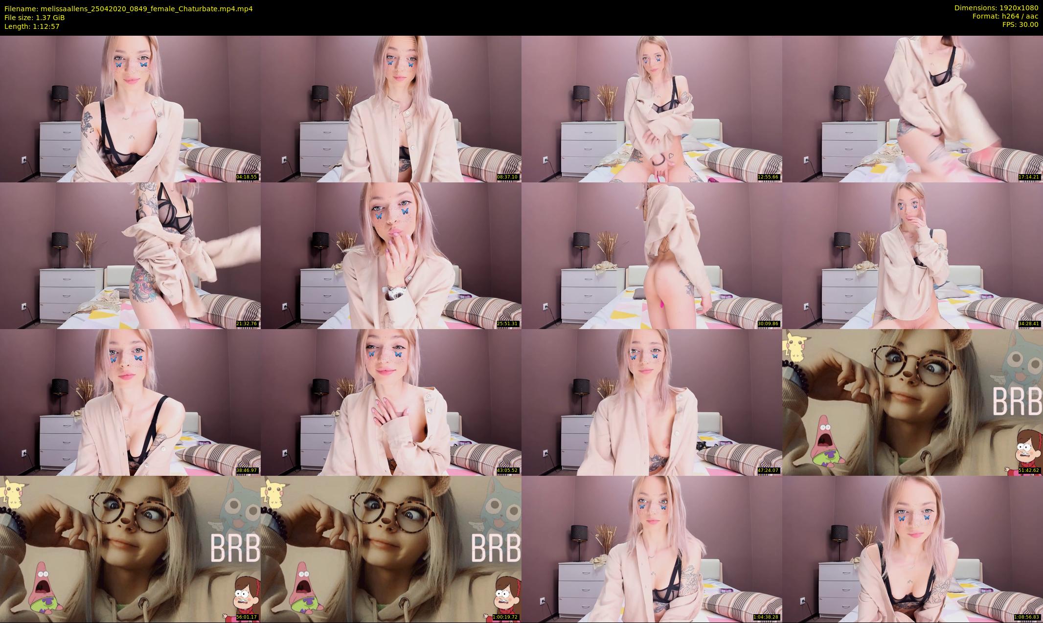 melissaallens — 73 minute Chaturbate female cam show recording, 1080p, Apr 25, 2020