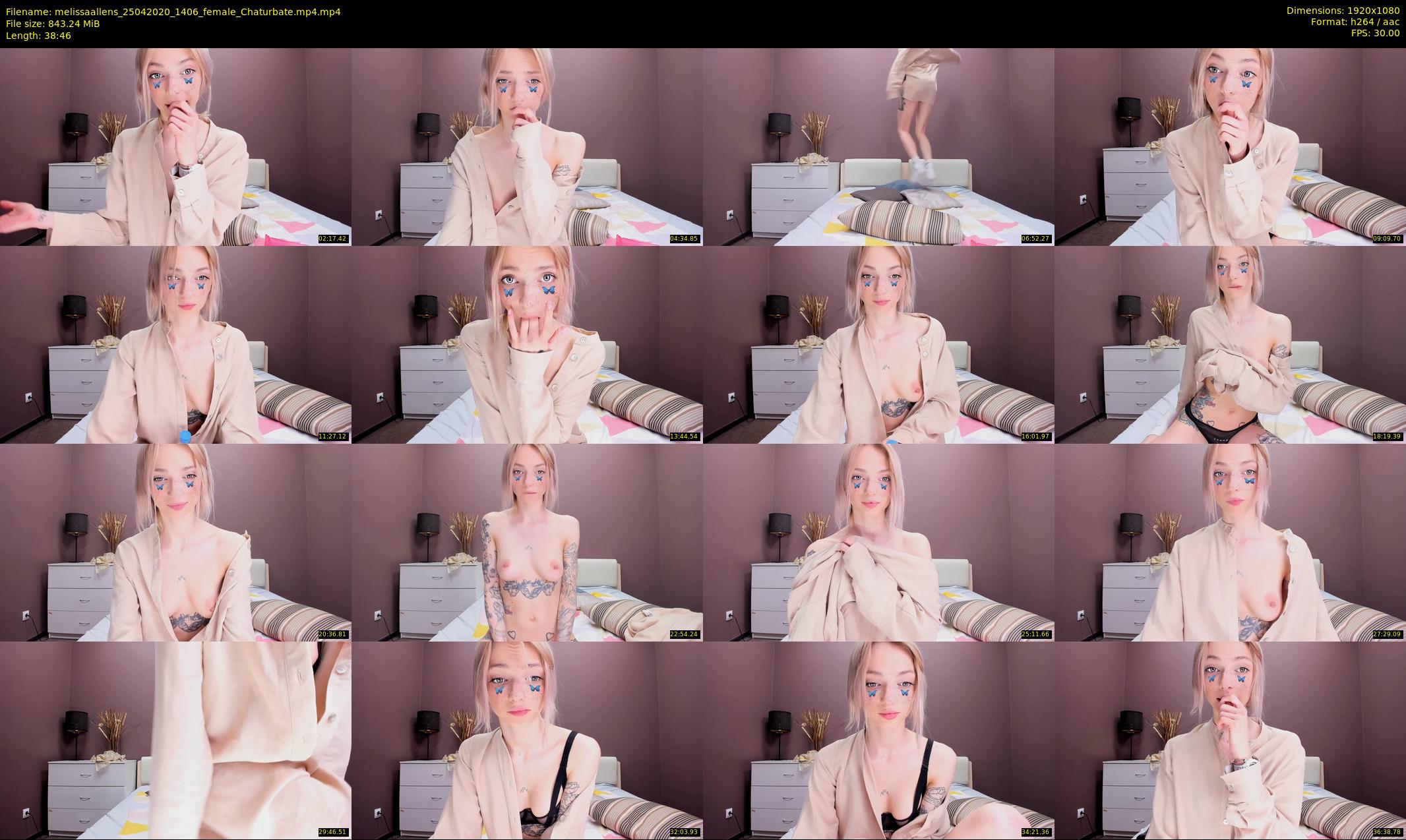 melissaallens — 39 minute Chaturbate female cam show recording, 1080p, Apr 25, 2020