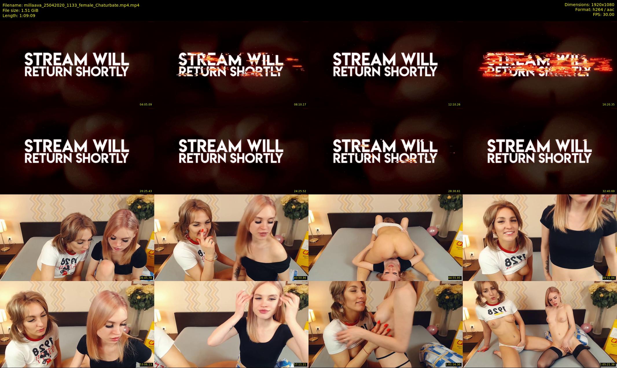 millaava — 70 minute Chaturbate female cam show recording, 1080p, Apr 25, 2020