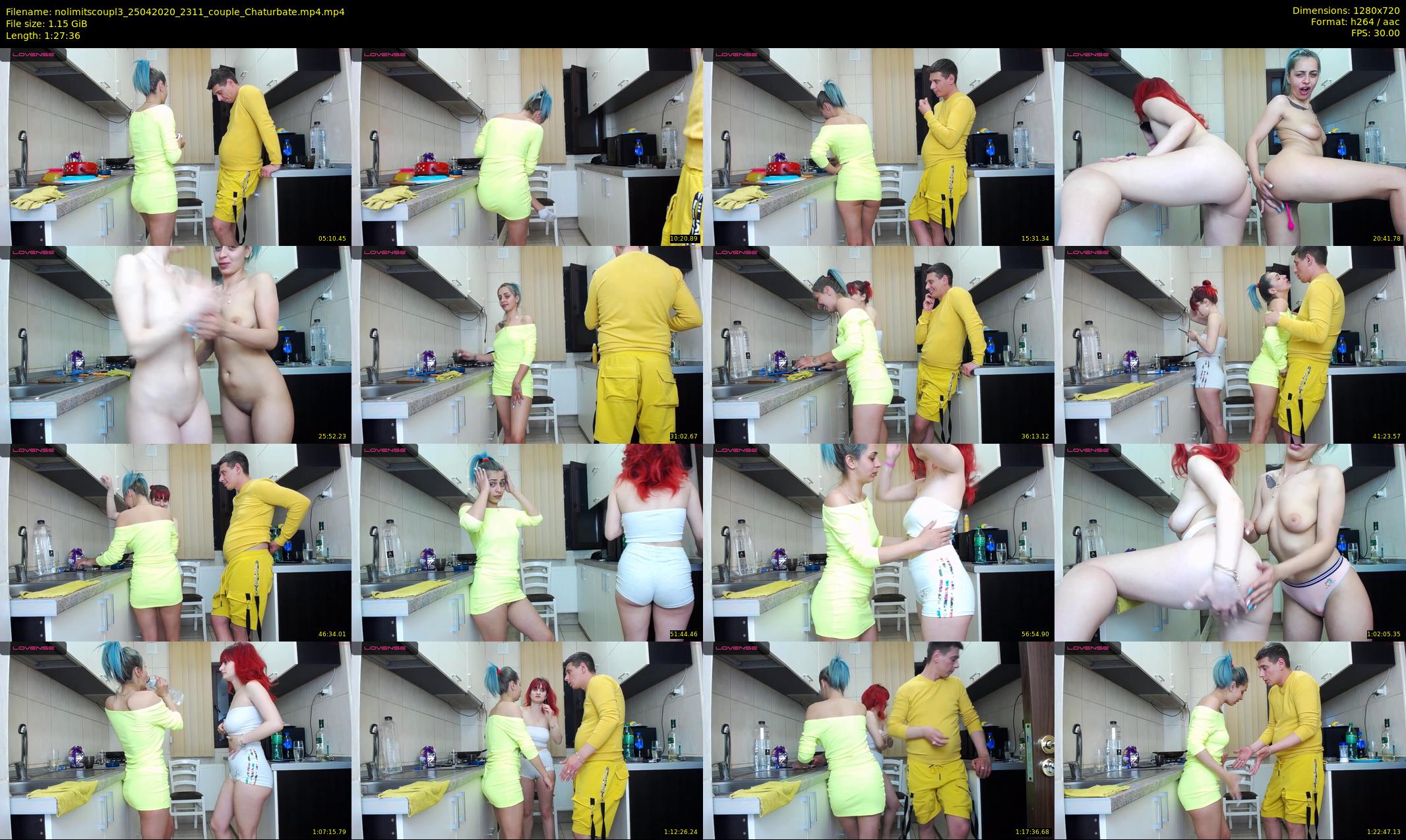 nolimitscoupl3 — 88 minute Chaturbate couple cam show recording, 720p, Apr 25, 2020