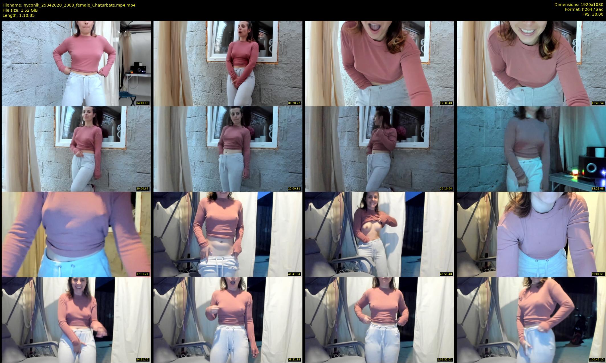 nyconik — 71 minute Chaturbate female cam show recording, 1080p, Apr 25, 2020