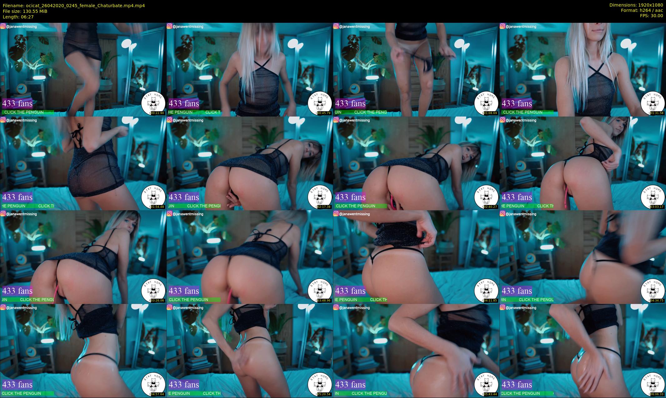 ocicat — 7 minute Chaturbate female cam show recording, 1080p, Apr 26, 2020