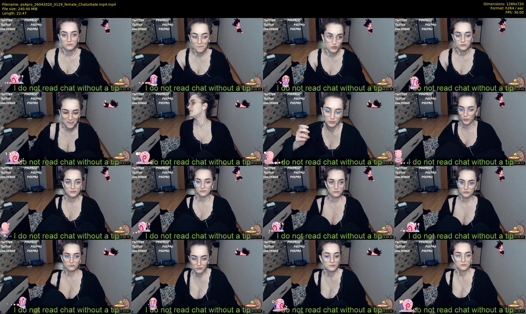 ps4pro — 23 minute Chaturbate female cam show recording, 720p, Apr 26, 2020
