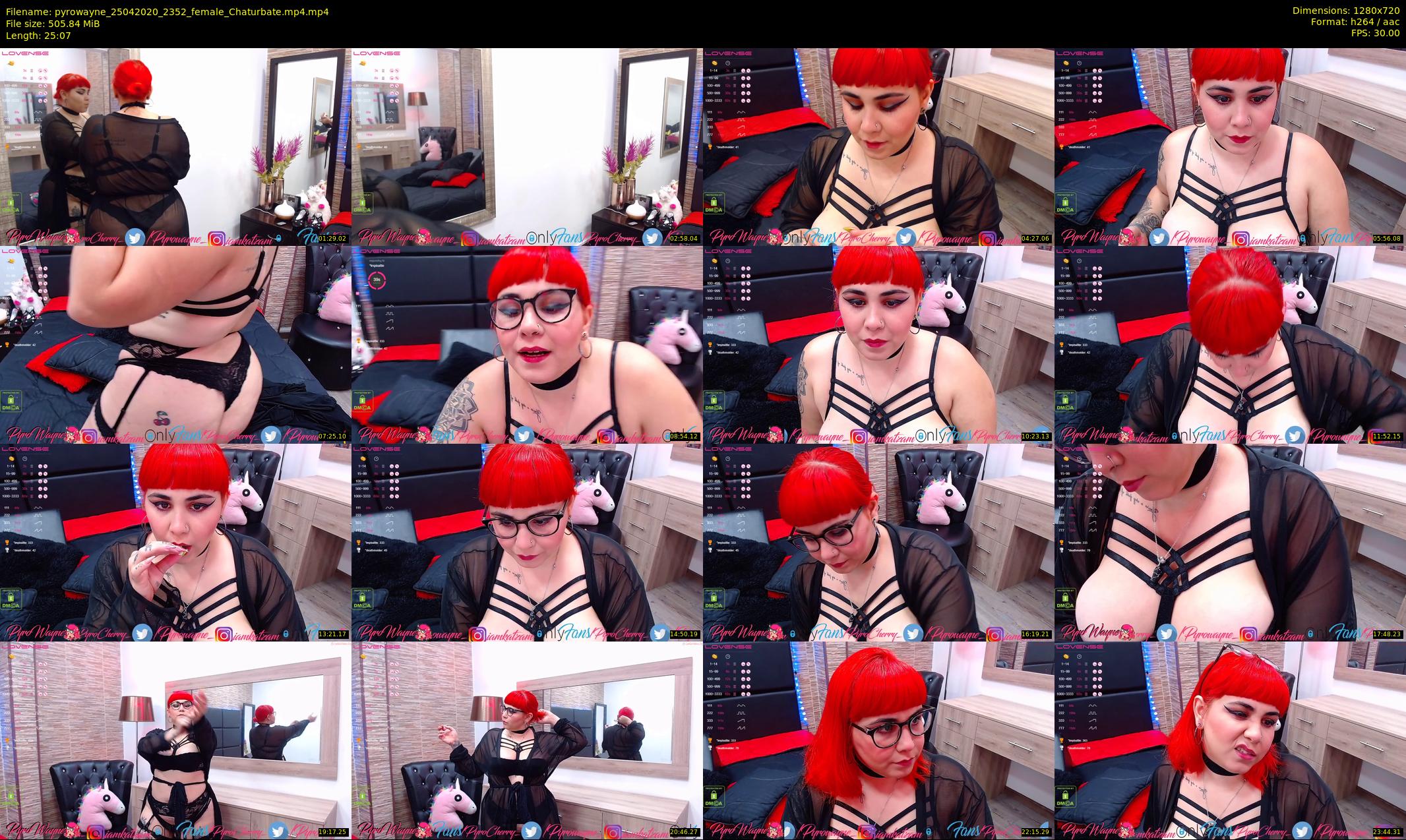 pyrowayne — 26 minute Chaturbate female cam show recording, 720p, Apr 25, 2020