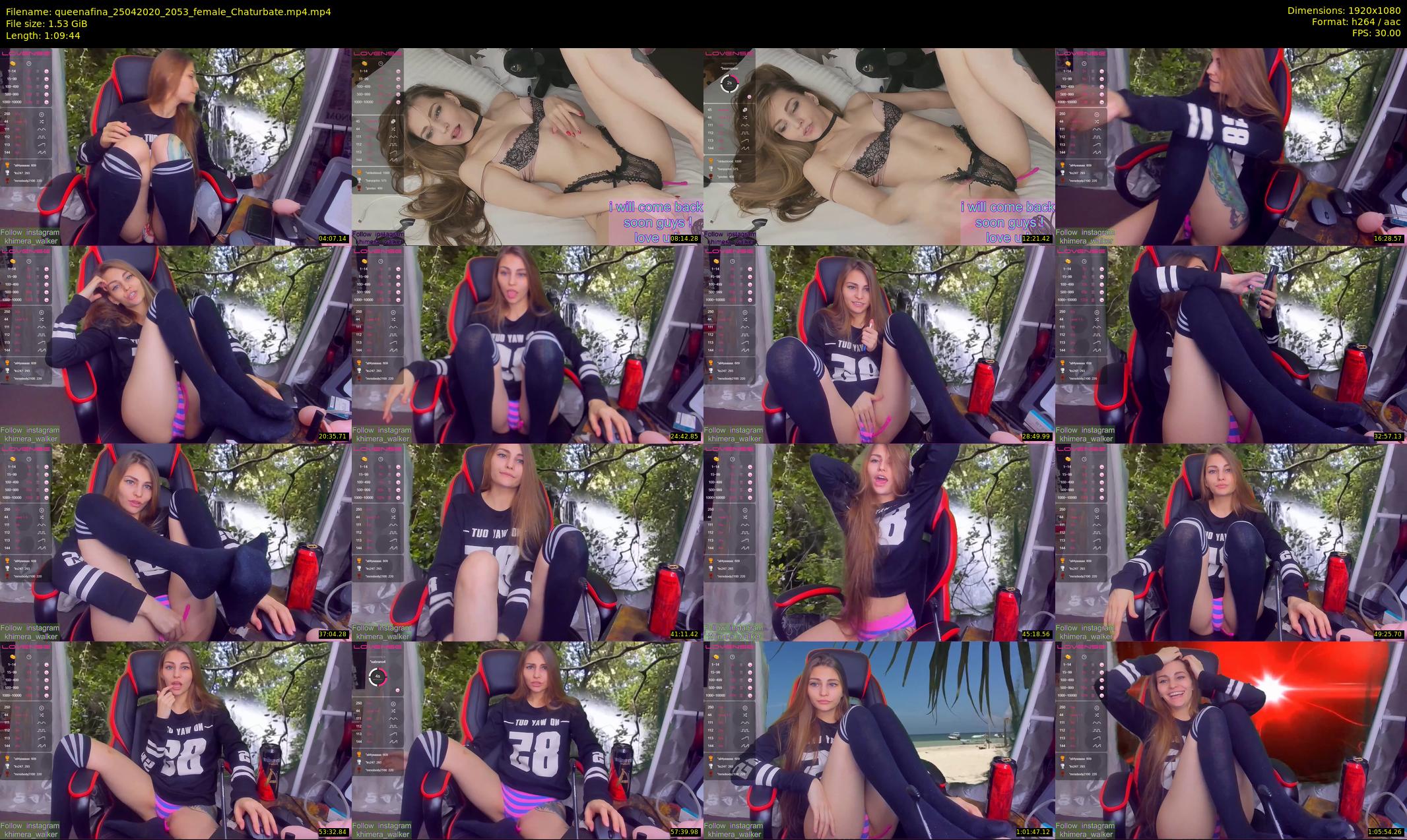 queenafina — 70 minute Chaturbate female cam show recording, 1080p, Apr 25, 2020