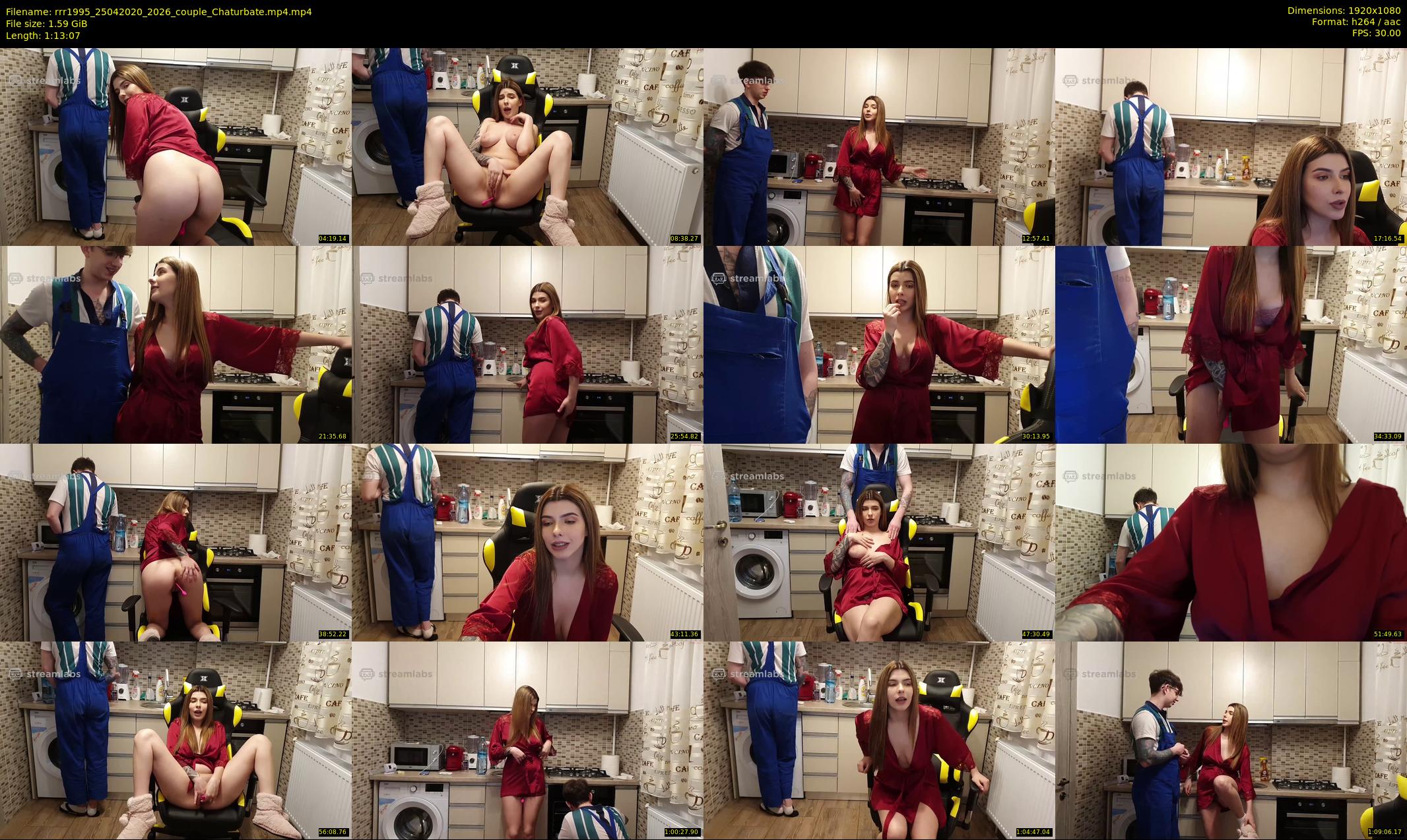 rrr1995 — 74 minute Chaturbate couple cam show recording, 1080p, Apr 25, 2020