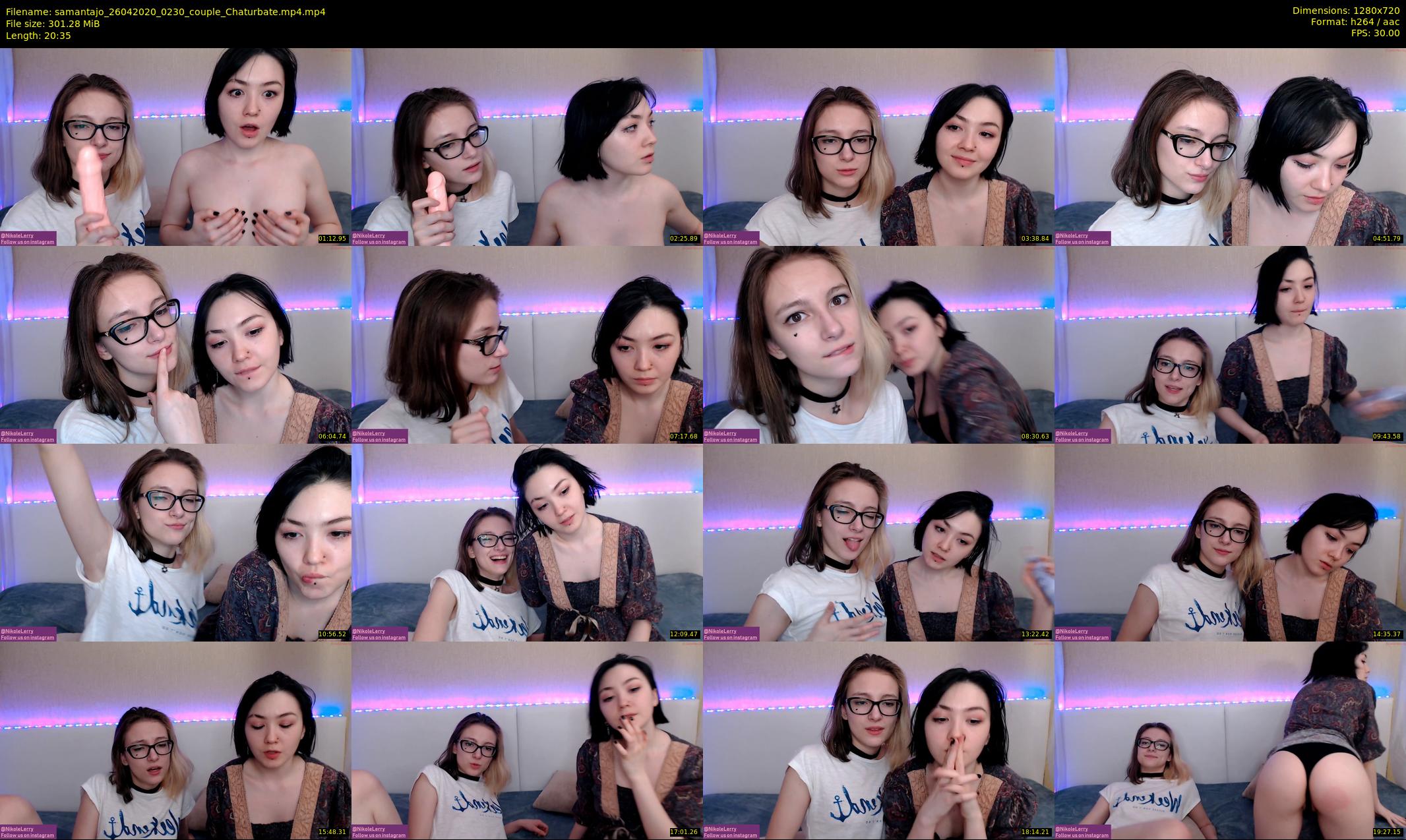 samantajo — 21 minute Chaturbate female cam show recording, 720p, Apr 26, 2020