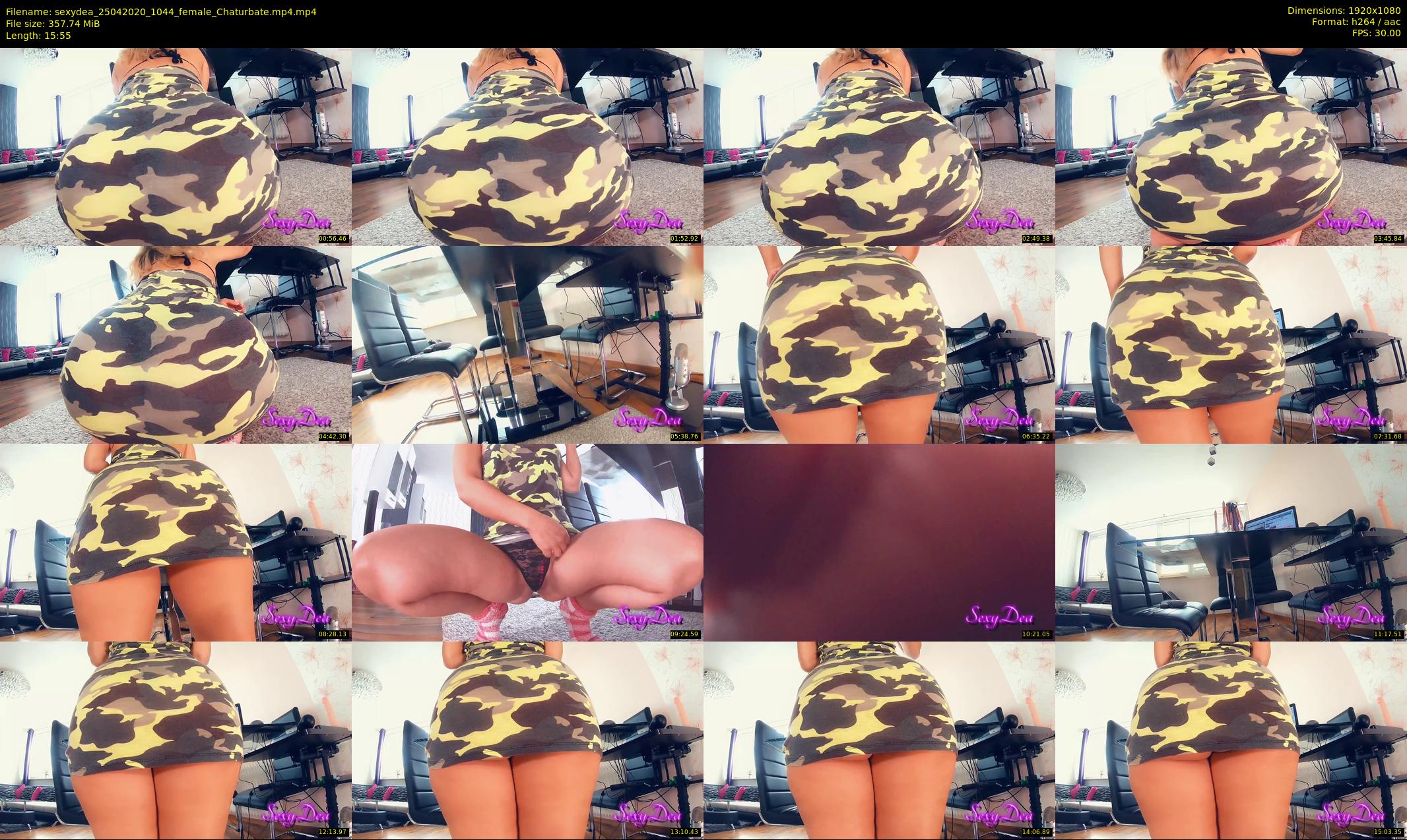 sexydea — 16 minute Chaturbate female cam show recording, 1080p, Apr 25, 2020