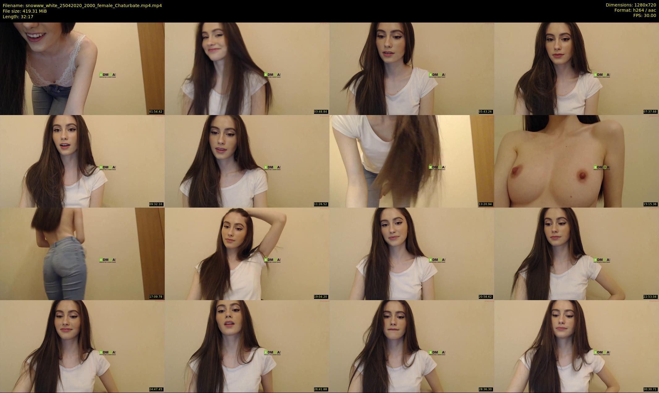 snowww_white — 33 minute Chaturbate female cam show recording, 720p, Apr 25, 2020