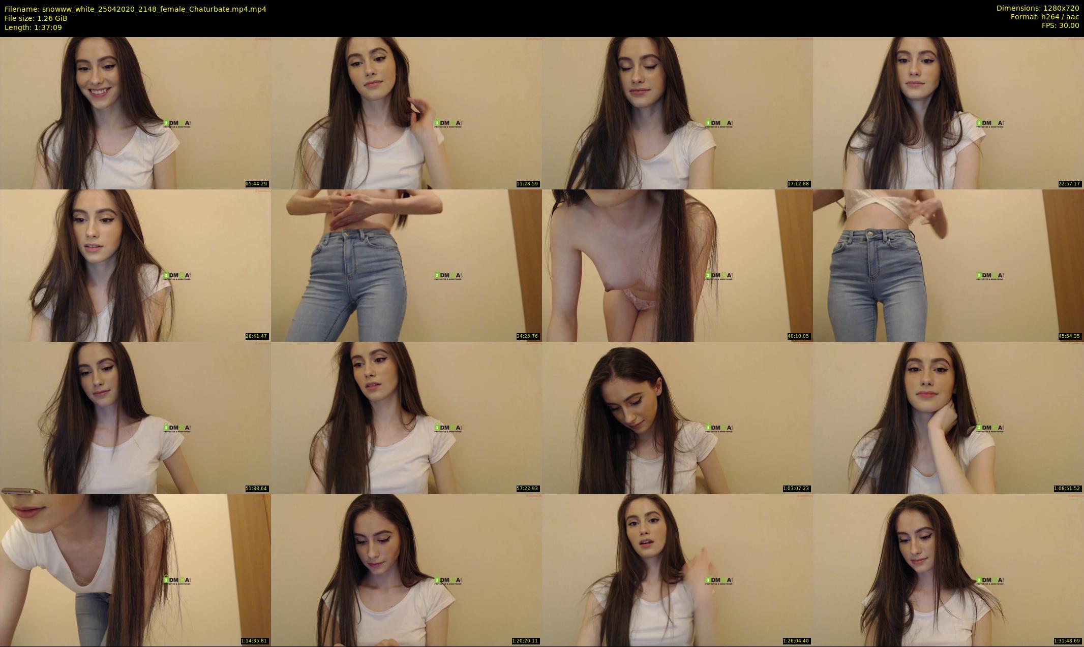 snowww_white — 98 minute Chaturbate female cam show recording, 720p, Apr 25, 2020