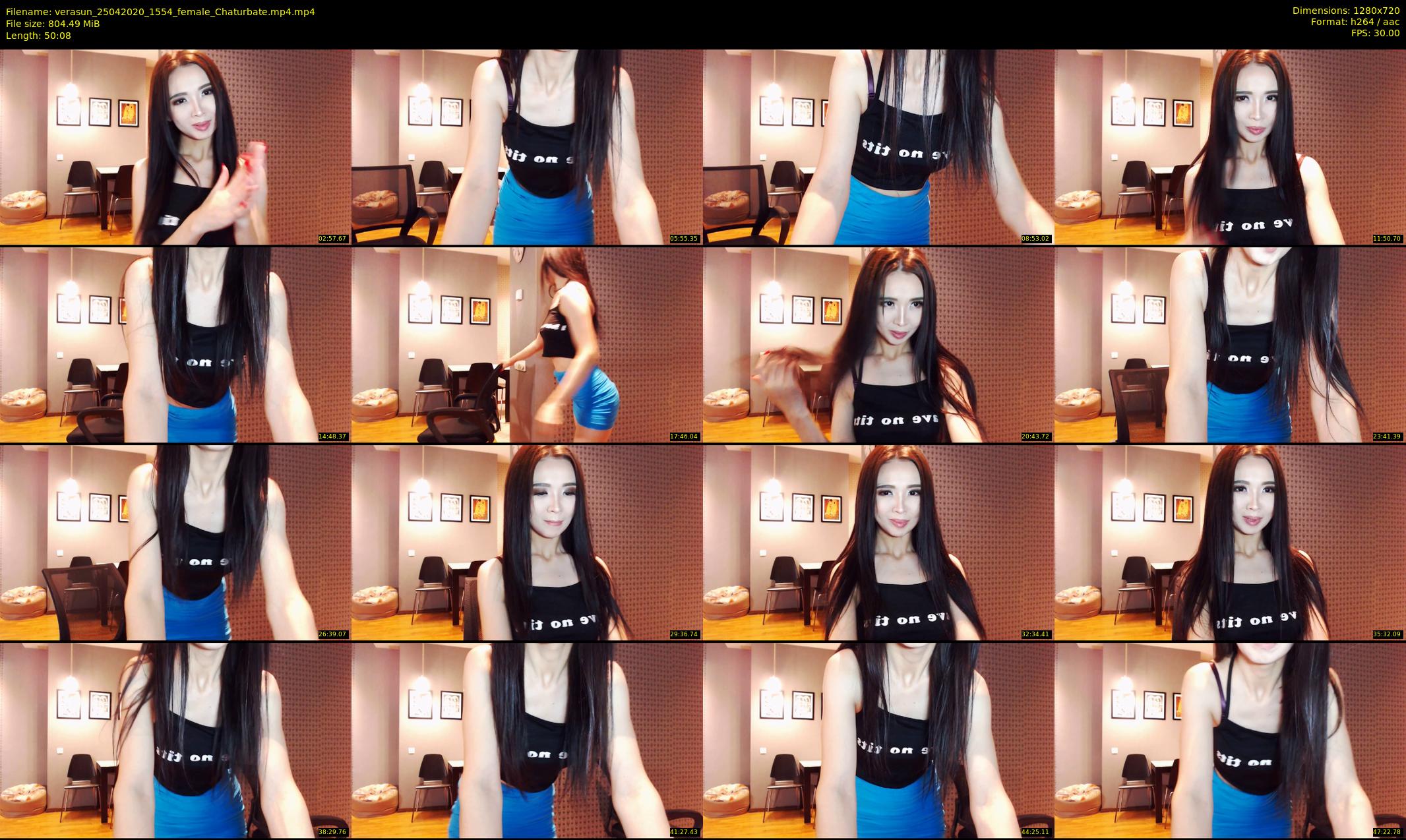 verasun — 51 minute Chaturbate female cam show recording, 720p, Apr 25, 2020