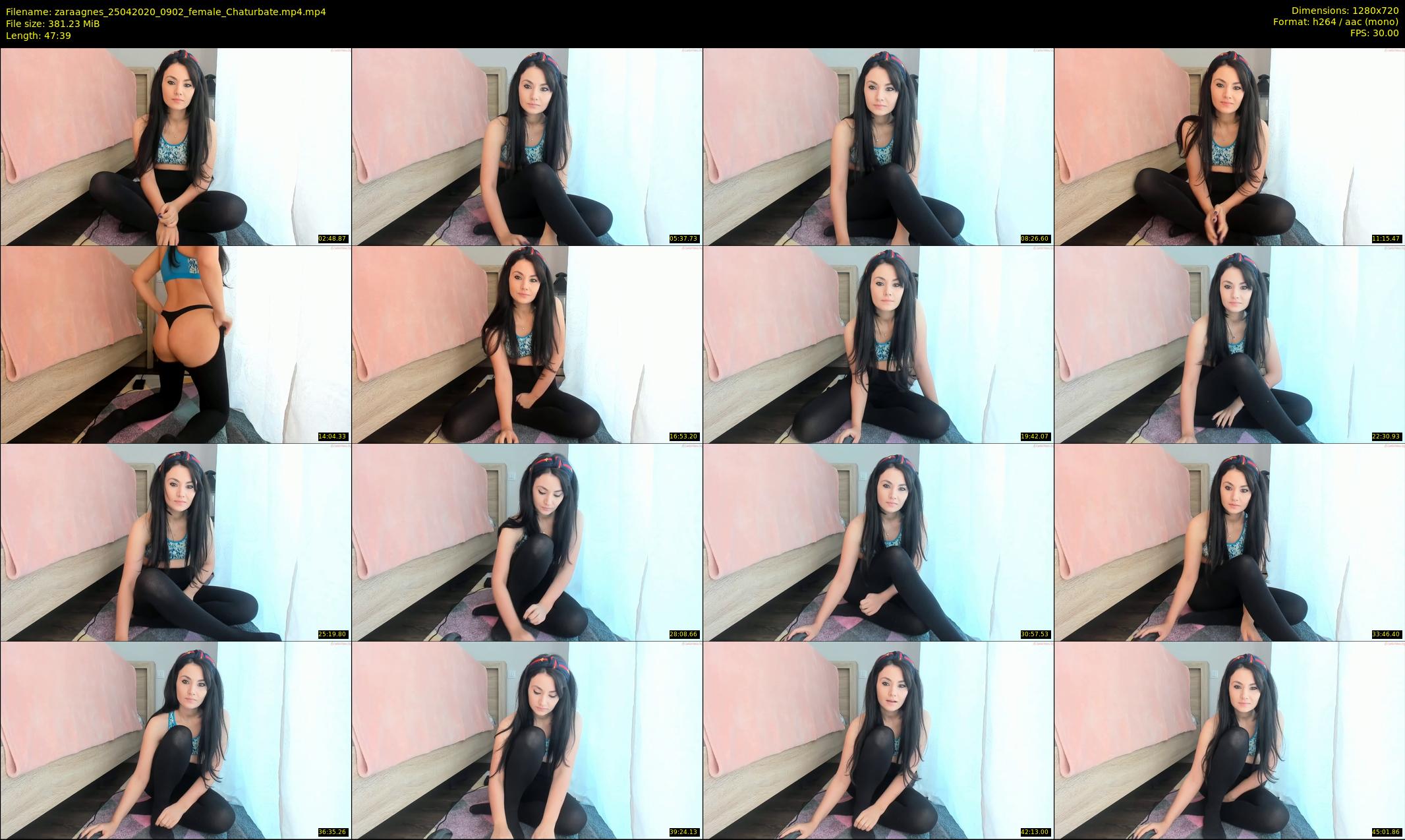 zaraagnes — 48 minute Chaturbate female cam show recording, 720p, Apr 25, 2020