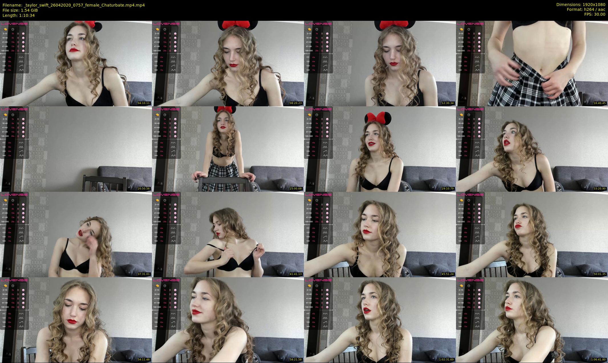 _taylor_swift — 71 minute Chaturbate female cam show recording, 1080p, Apr 26, 2020