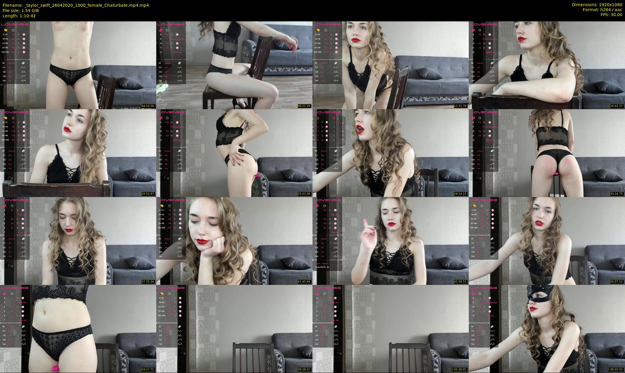 _taylor_swift — 71 minute Chaturbate female cam show recording, 1080p, Apr 26, 2020