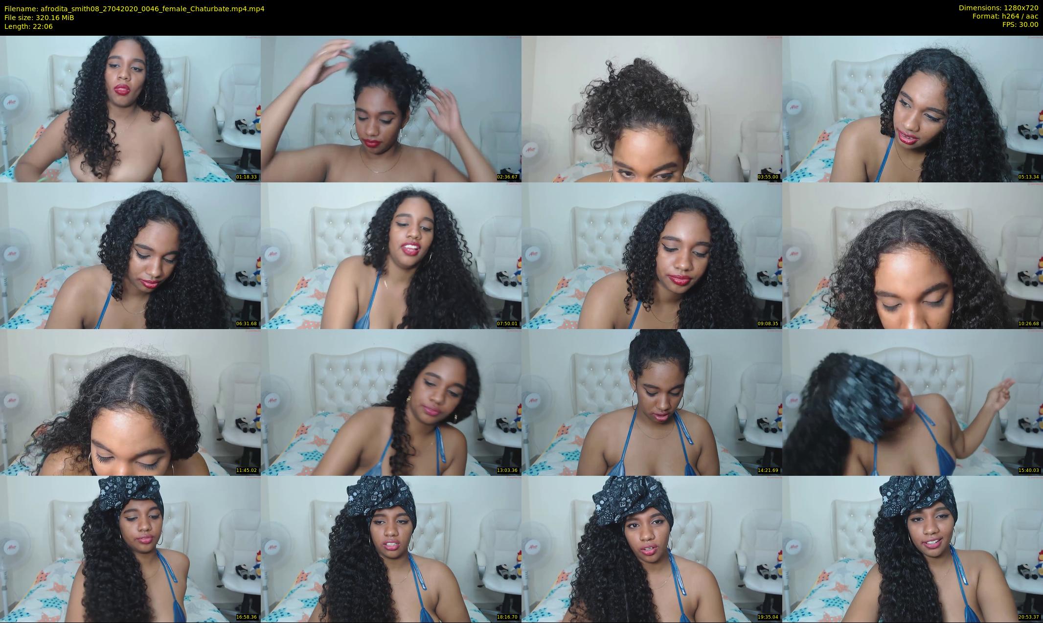 afrodita_smith08 — 23 minute Chaturbate female cam show recording, 720p, Apr 27, 2020