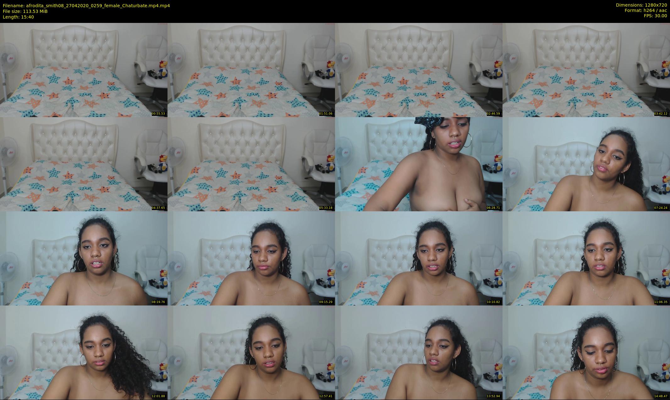 afrodita_smith08 — 16 minute Chaturbate female cam show recording, 720p, Apr 27, 2020