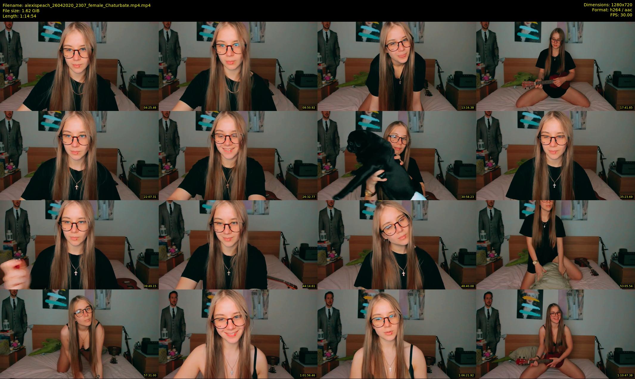 alexispeach — 75 minute Chaturbate female cam show recording, 720p, Apr 26, 2020