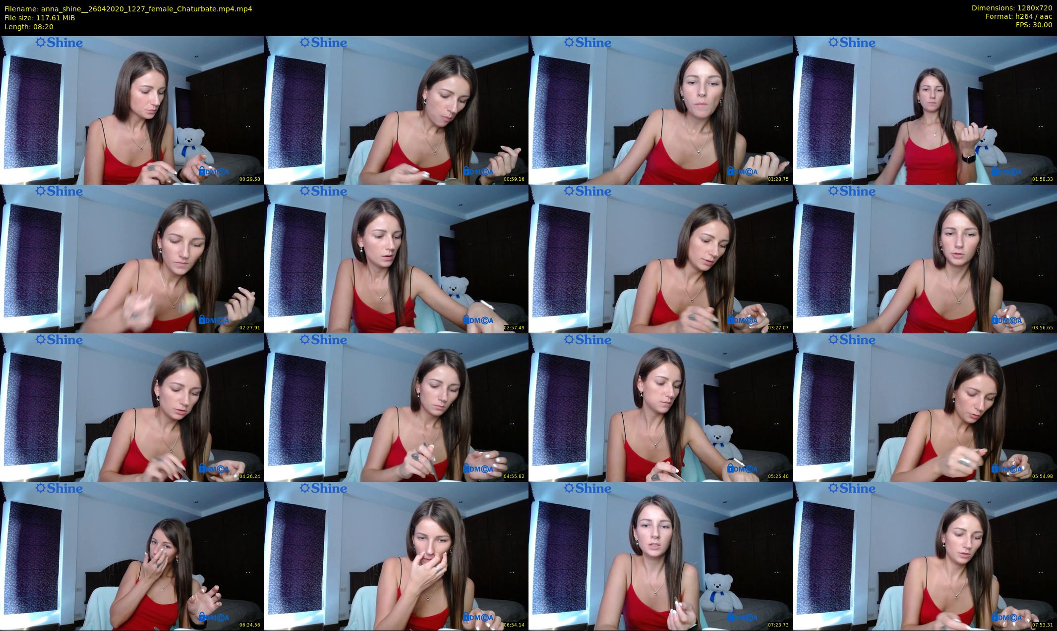 anna_shine_ — 9 minute Chaturbate female cam show recording, 720p, Apr 26, 2020