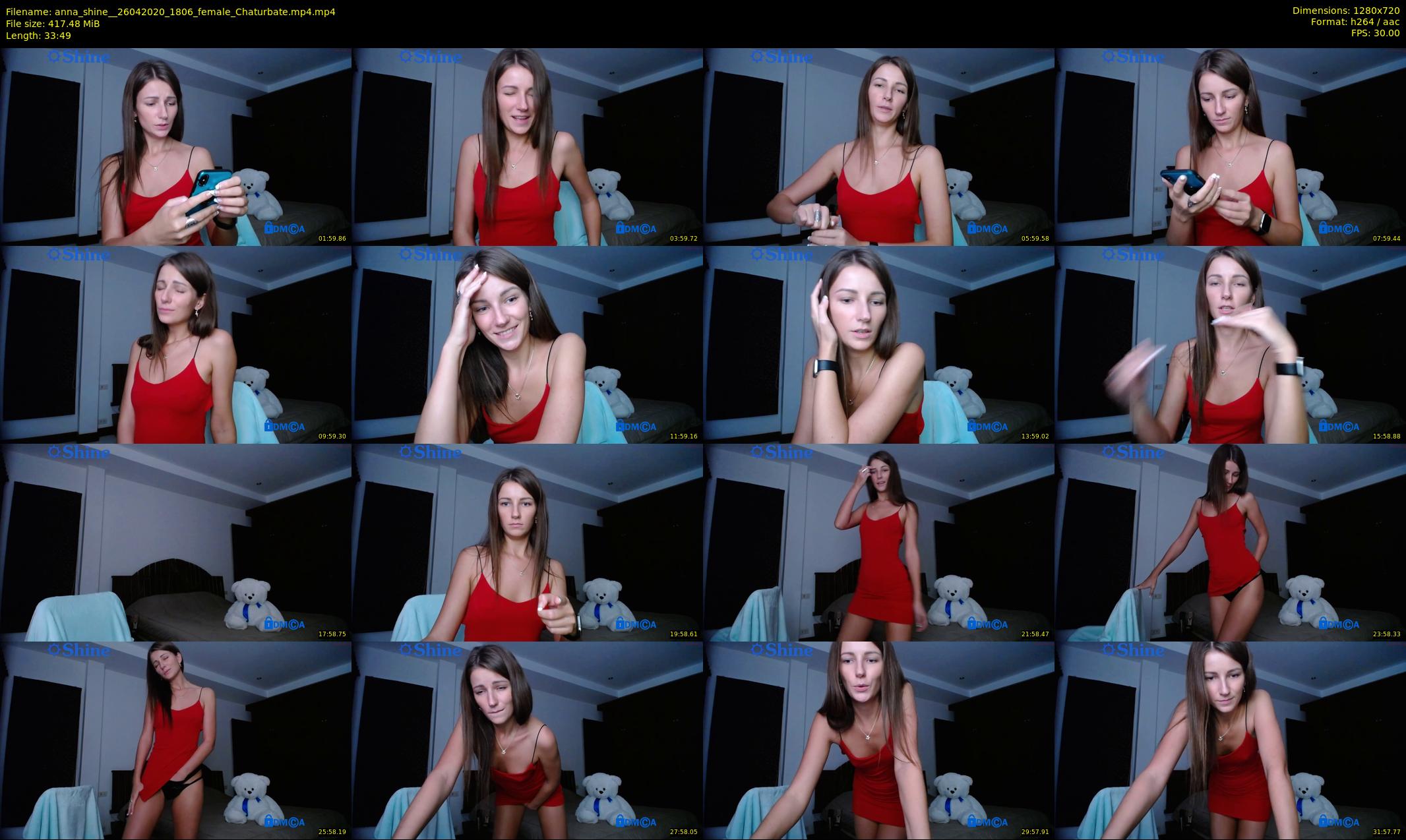 anna_shine_ — 34 minute Chaturbate female cam show recording, 720p, Apr 26, 2020