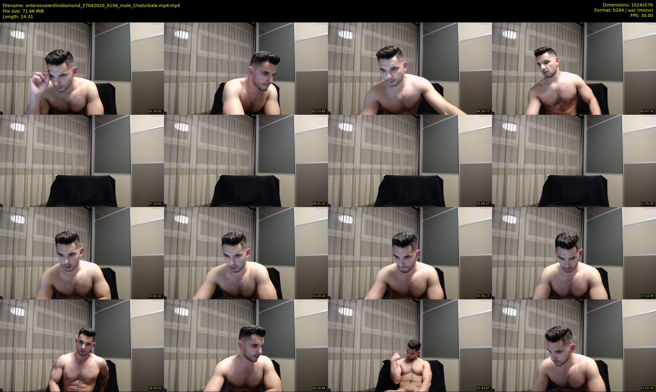 antoniovalentinidiamond — 25 minute Chaturbate male cam show recording, 480p, Apr 27, 2020