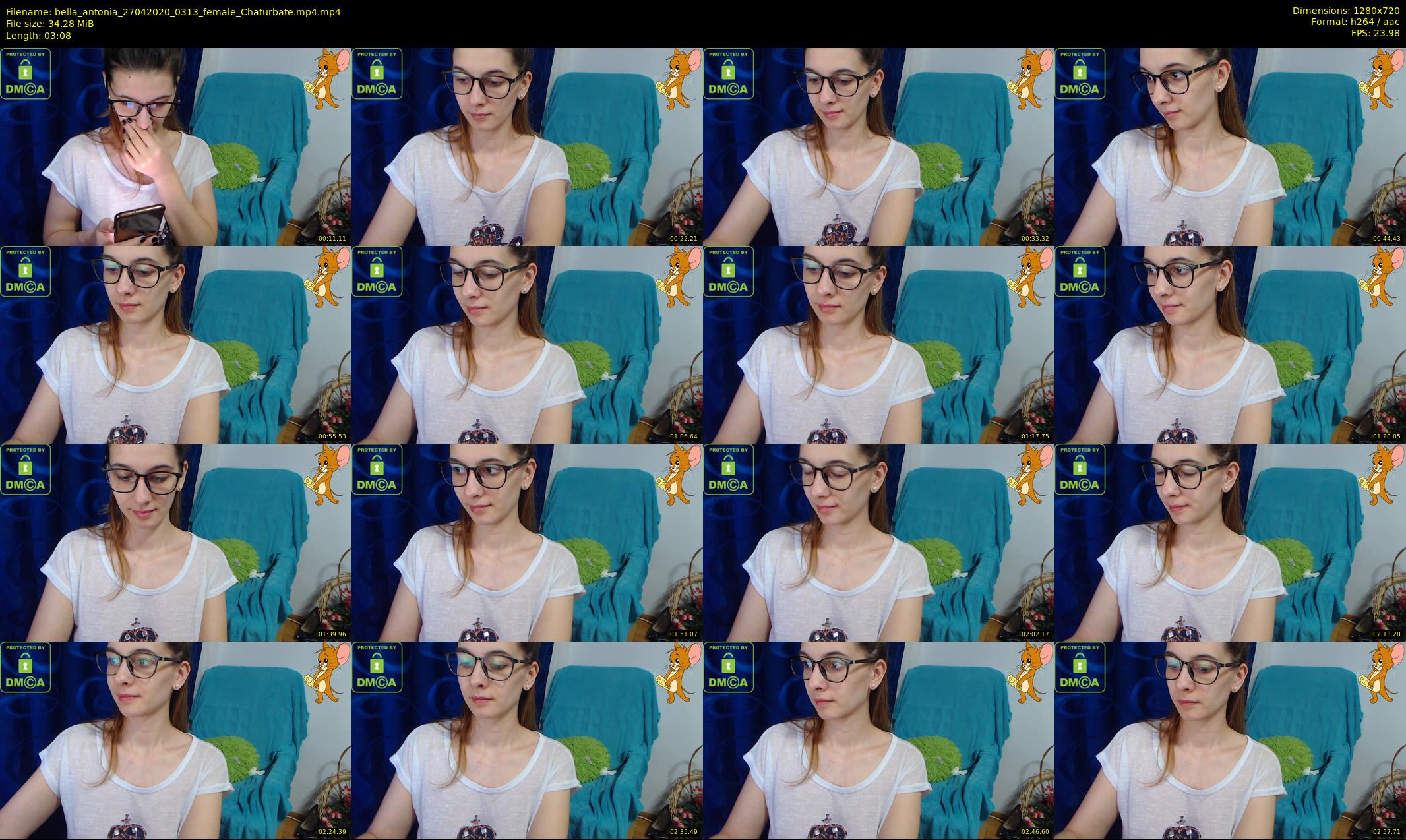bella_antonia — 4 minute Chaturbate female cam show recording, 720p, Apr 27, 2020