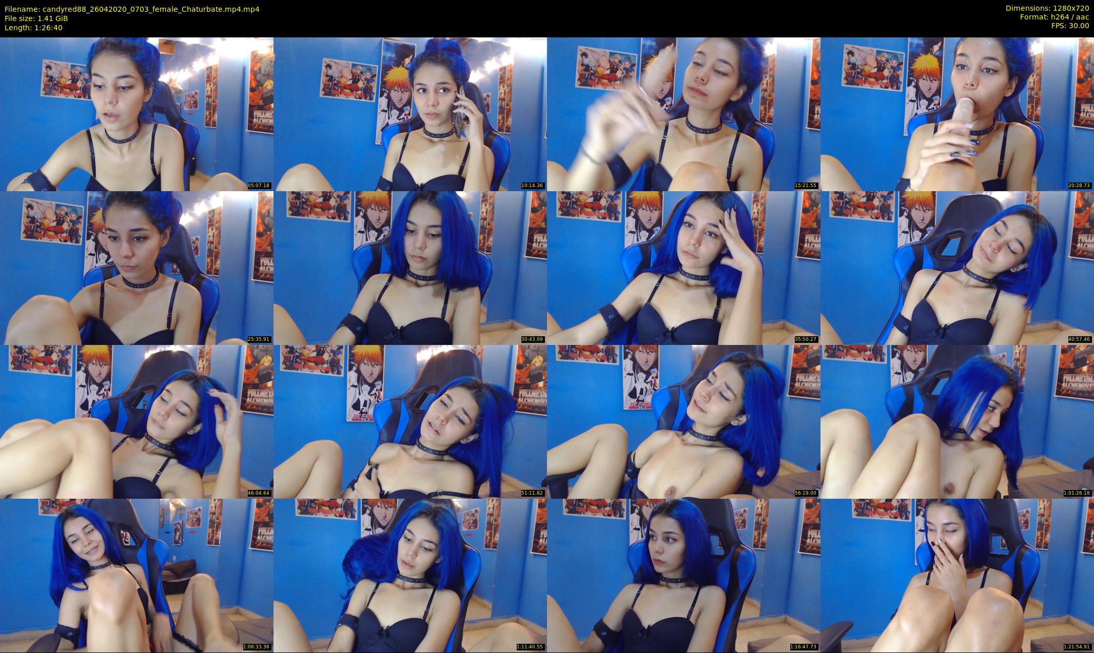 candyred88 — 87 minute Chaturbate female cam show recording, 720p, Apr 26, 2020