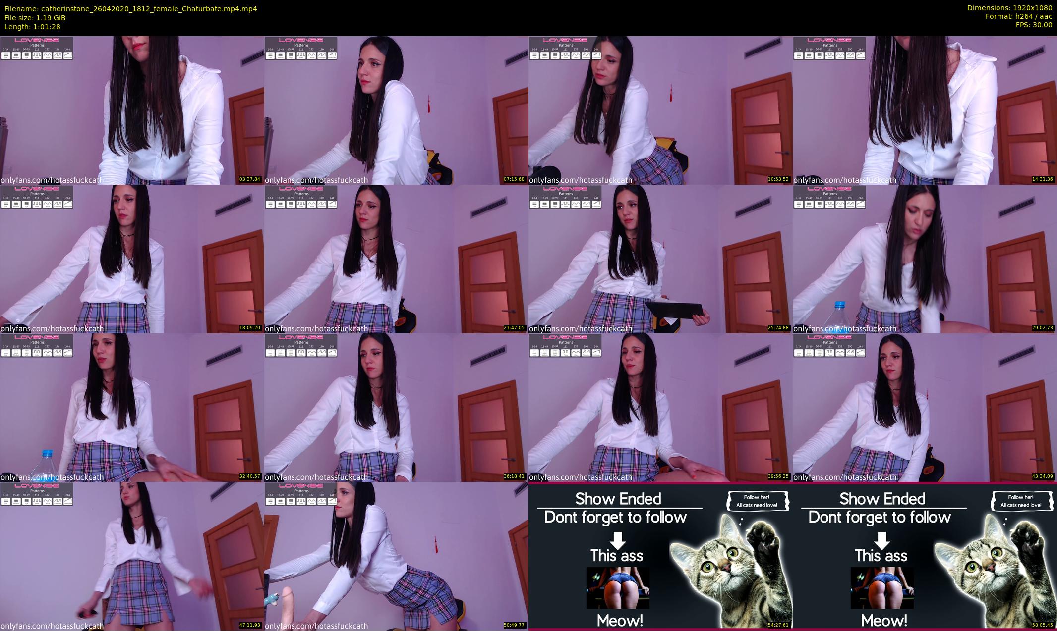 catherinstone — 62 minute Chaturbate female cam show recording, 1080p, Apr 26, 2020
