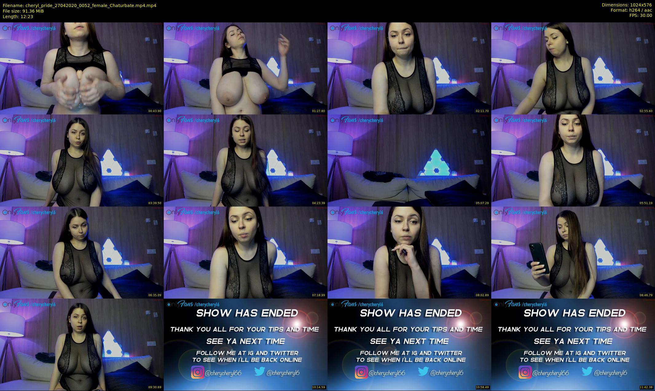 cheryl_pride — 13 minute Chaturbate female cam show recording, 480p, Apr 27, 2020