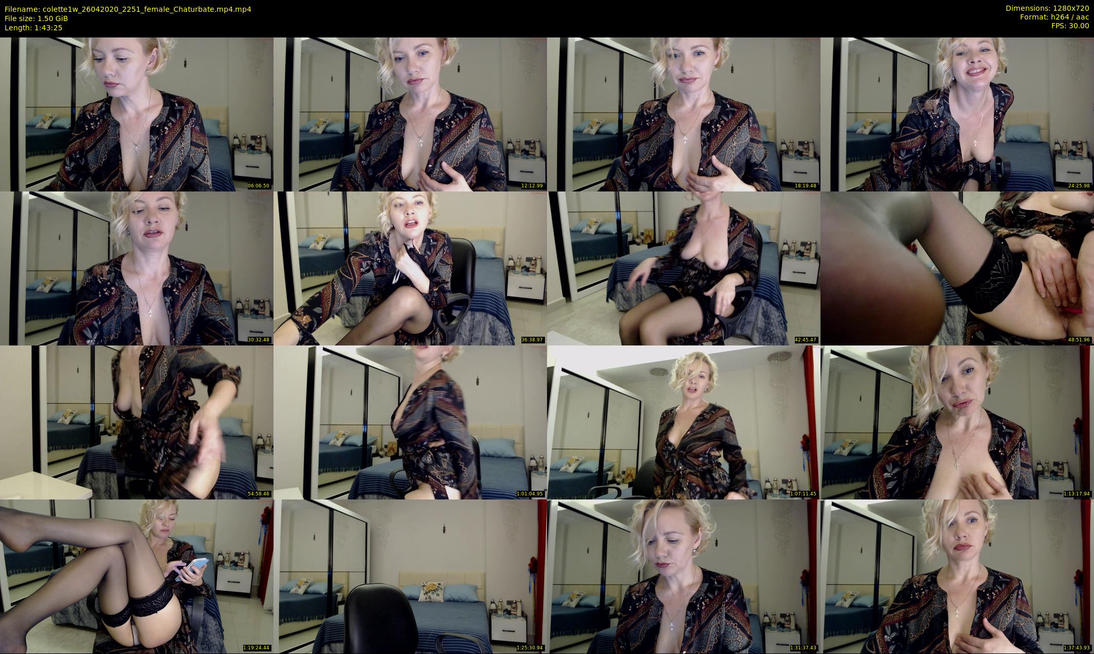 colette1w — 104 minute Chaturbate female cam show recording, 720p, Apr 26, 2020
