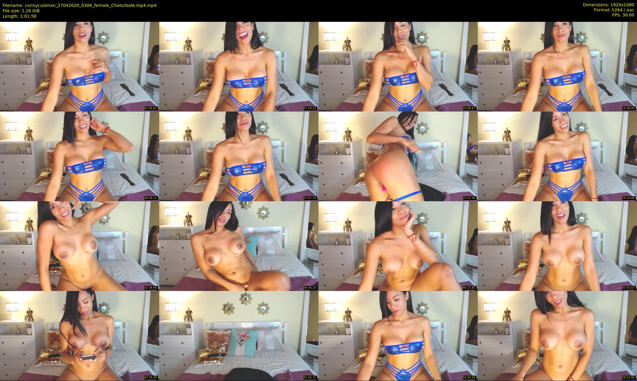 connycuisman — 62 minute Chaturbate female cam show recording, 1080p, Apr 27, 2020