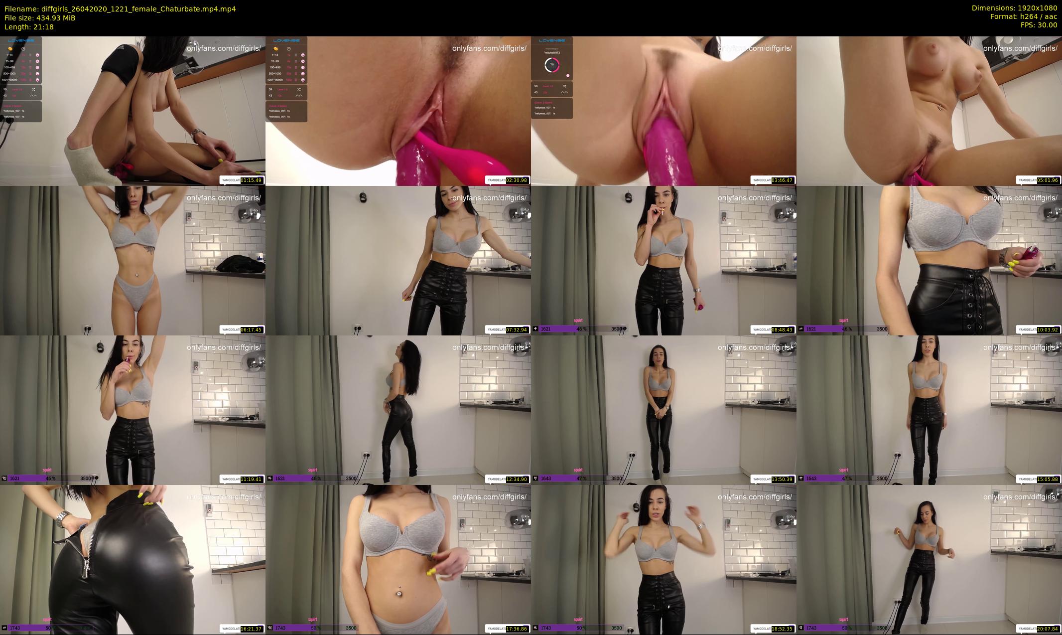 diffgirls — 22 minute Chaturbate female cam show recording, 1080p, Apr 26, 2020
