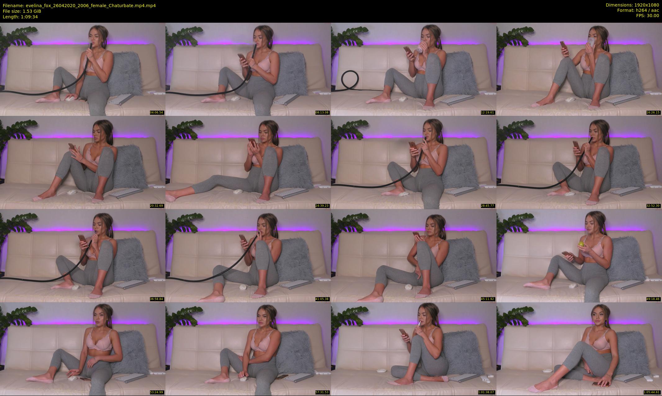 evelina_fox — 70 minute Chaturbate female cam show recording, 1080p, Apr 26, 2020