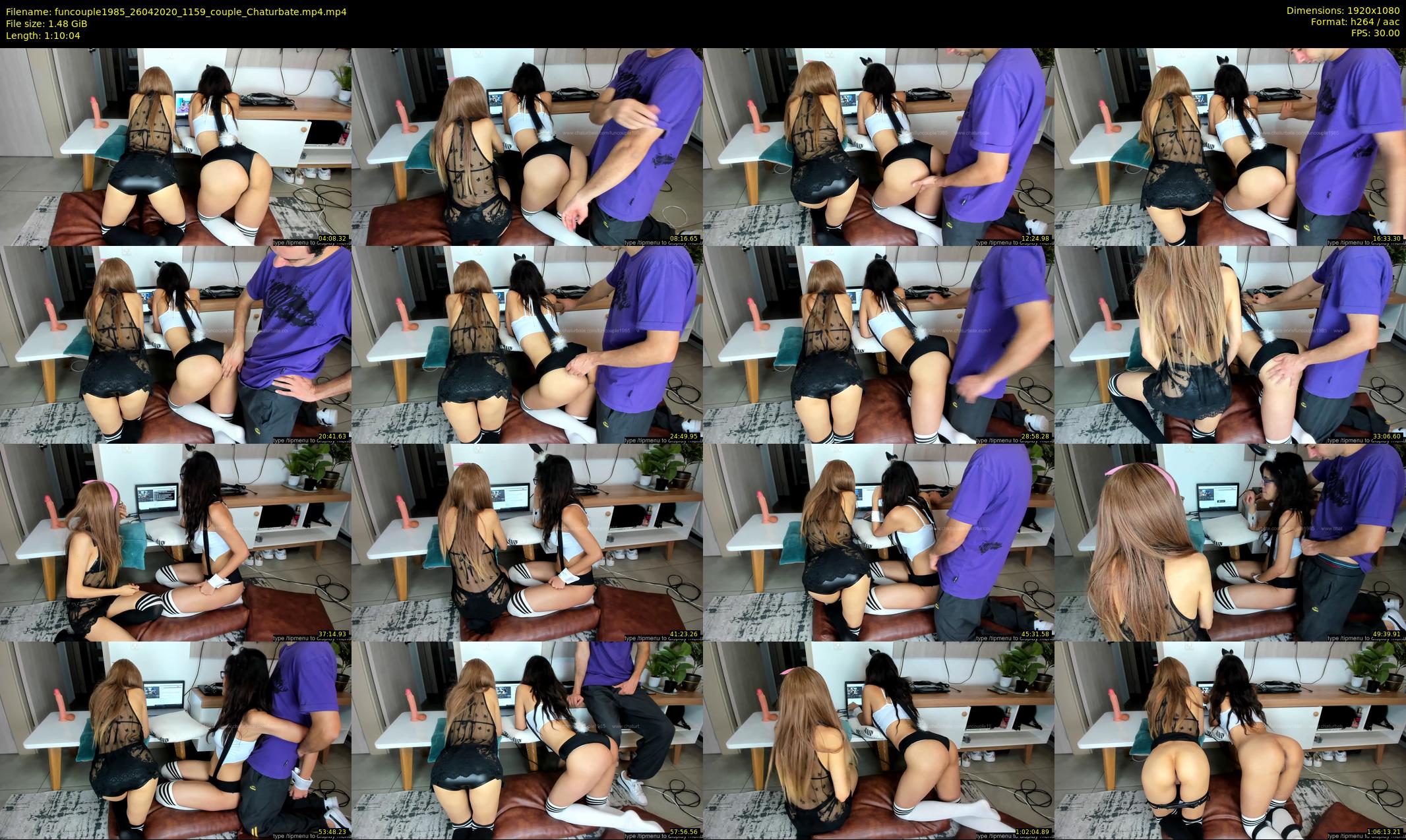 funcouple1985 — 71 minute Chaturbate couple cam show recording, 1080p, Apr 26, 2020