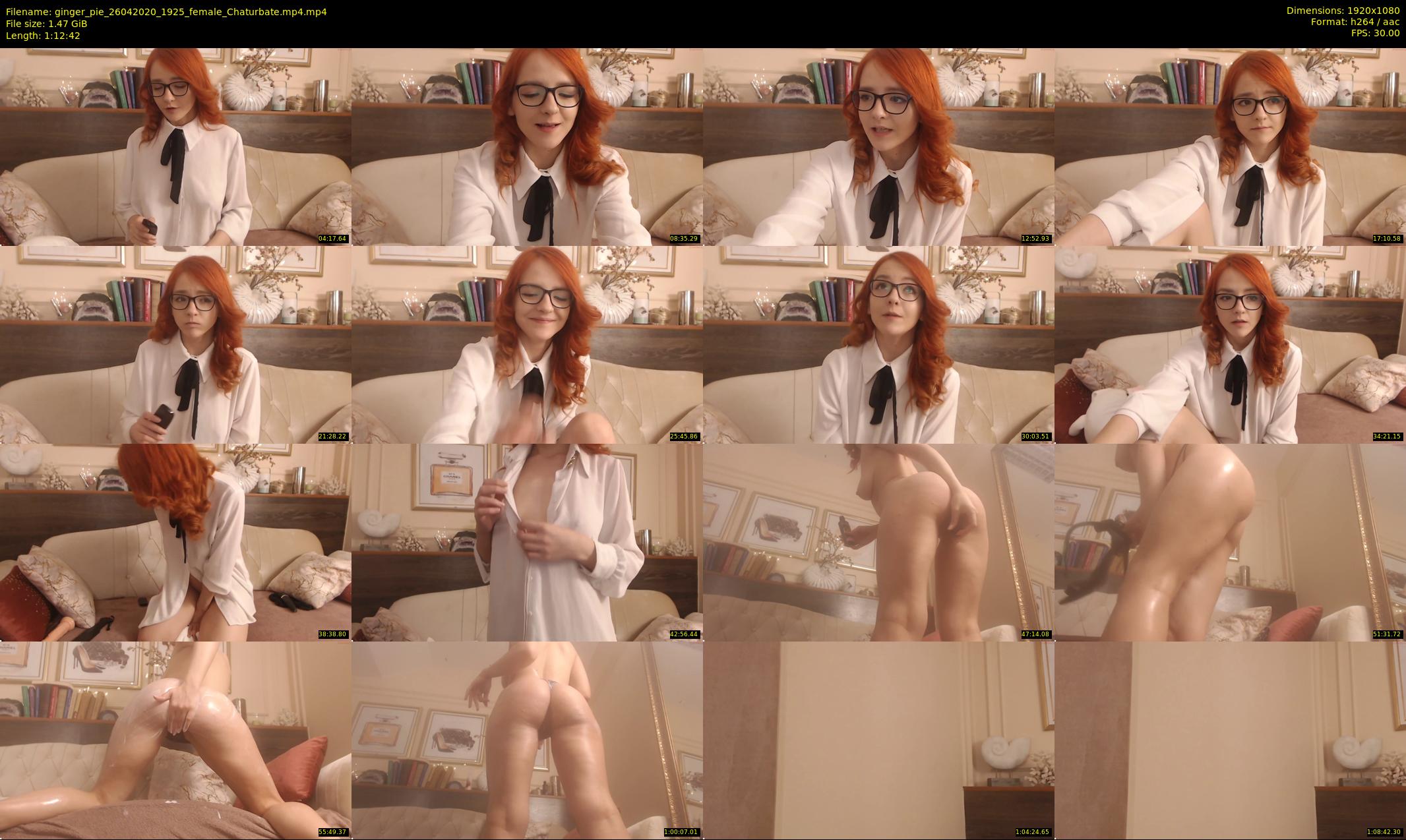 ginger_pie — 73 minute Chaturbate female cam show recording, 1080p, Apr 26, 2020