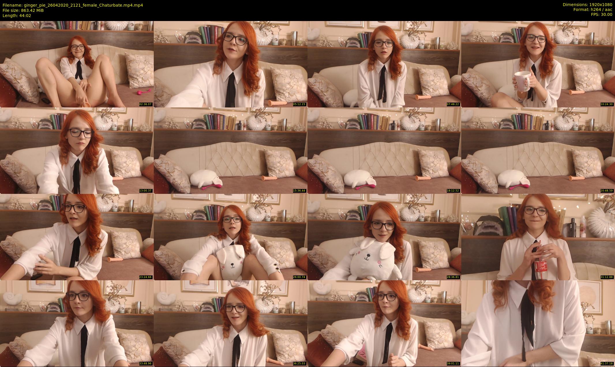 ginger_pie — 45 minute Chaturbate female cam show recording, 1080p, Apr 26, 2020