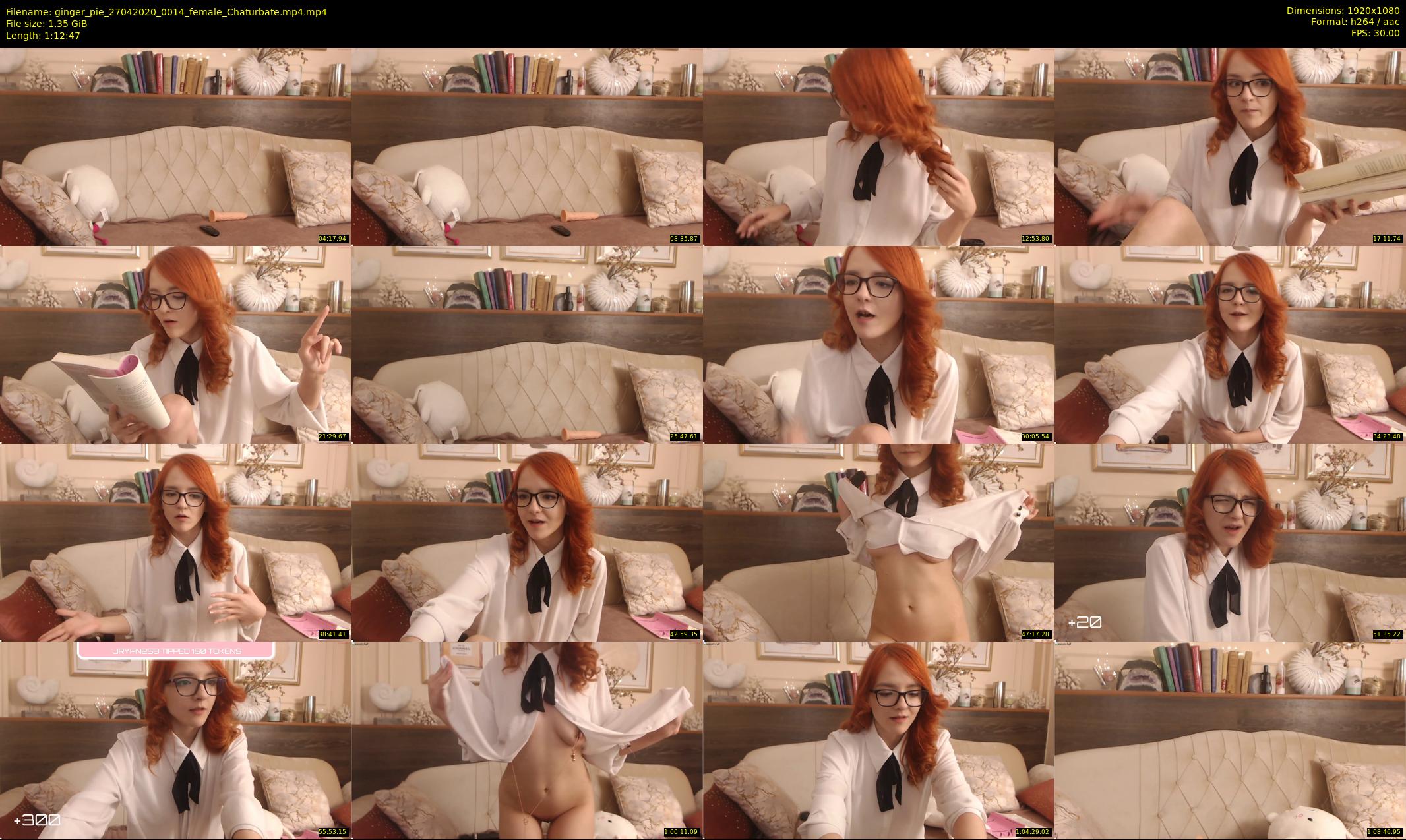 ginger_pie — 73 minute Chaturbate female cam show recording, 1080p, Apr 27, 2020