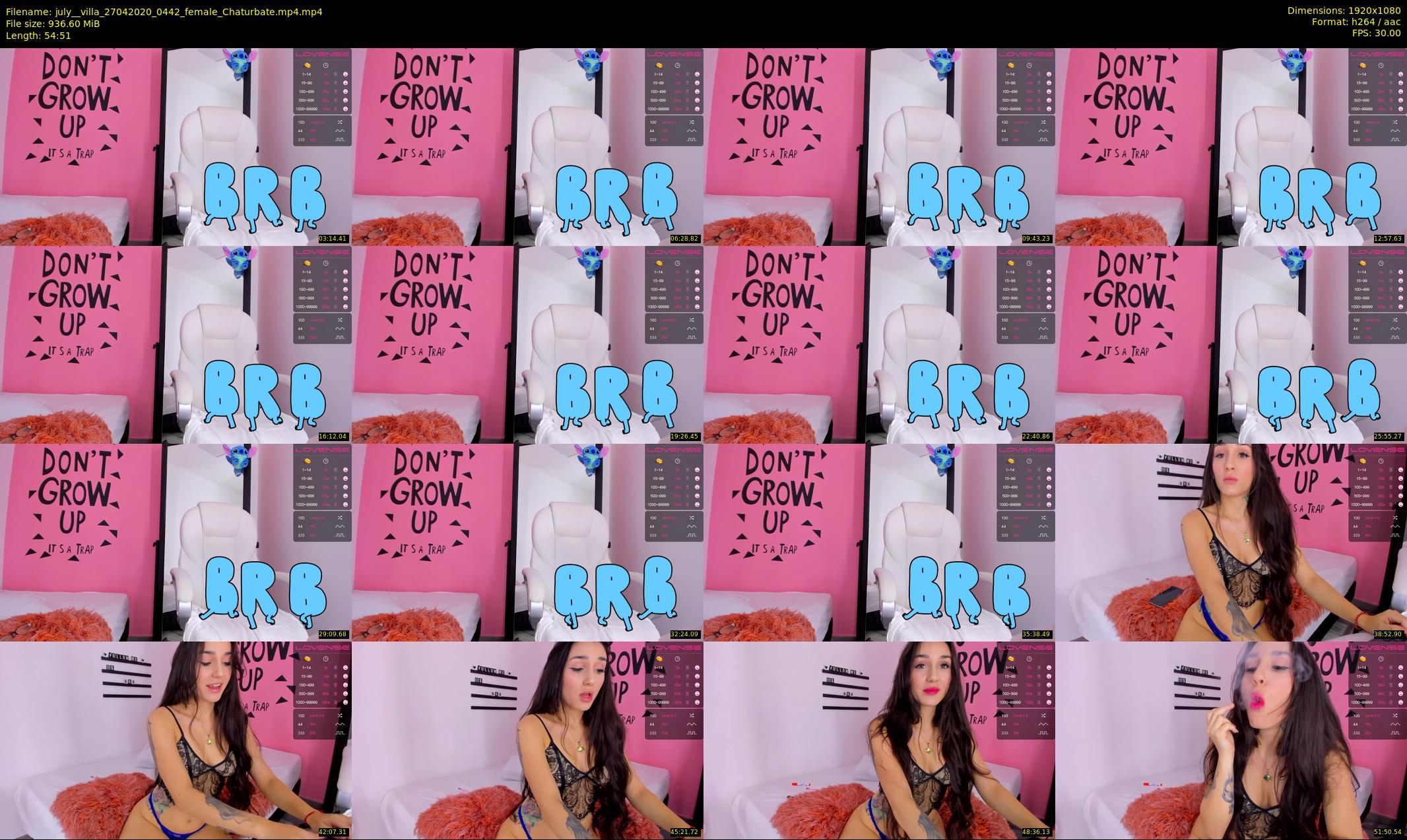 july__villa — 55 minute Chaturbate female cam show recording, 1080p, Apr 27, 2020