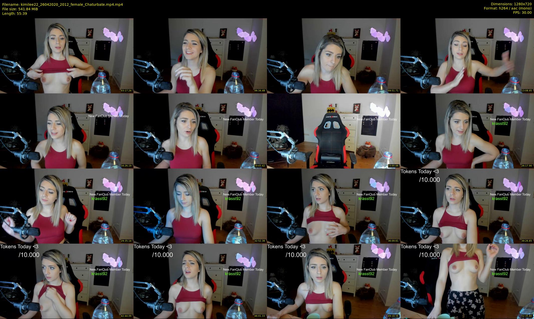 kimilee22 — 56 minute Chaturbate female cam show recording, 720p, Apr 26, 2020
