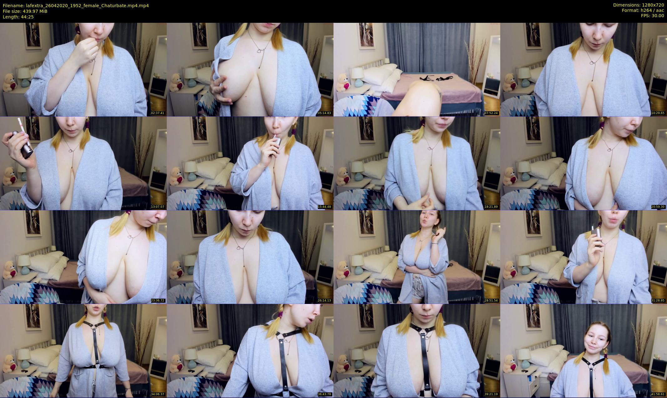 lafextra — 45 minute Chaturbate female cam show recording, 720p, Apr 26, 2020