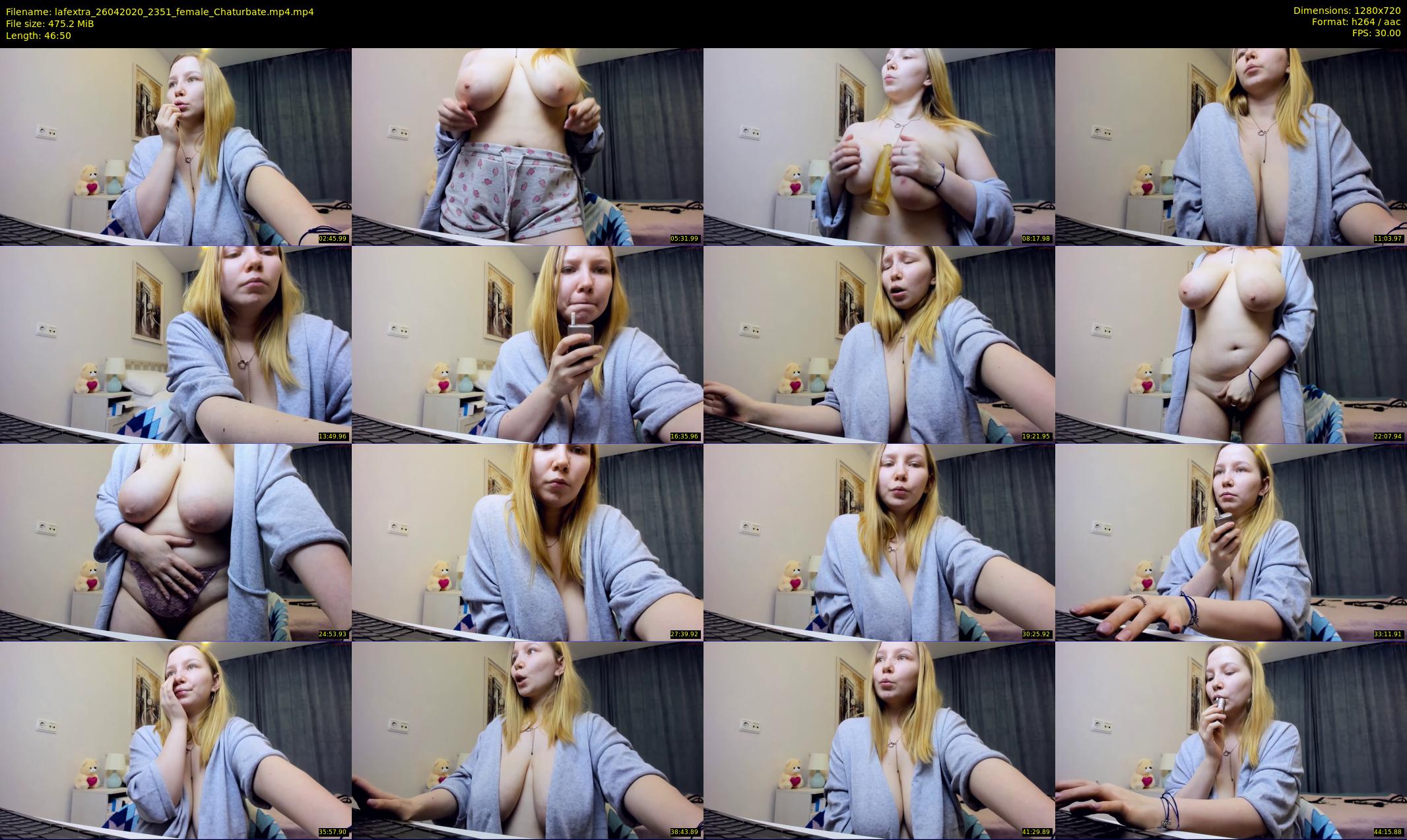 lafextra — 47 minute Chaturbate female cam show recording, 720p, Apr 26, 2020