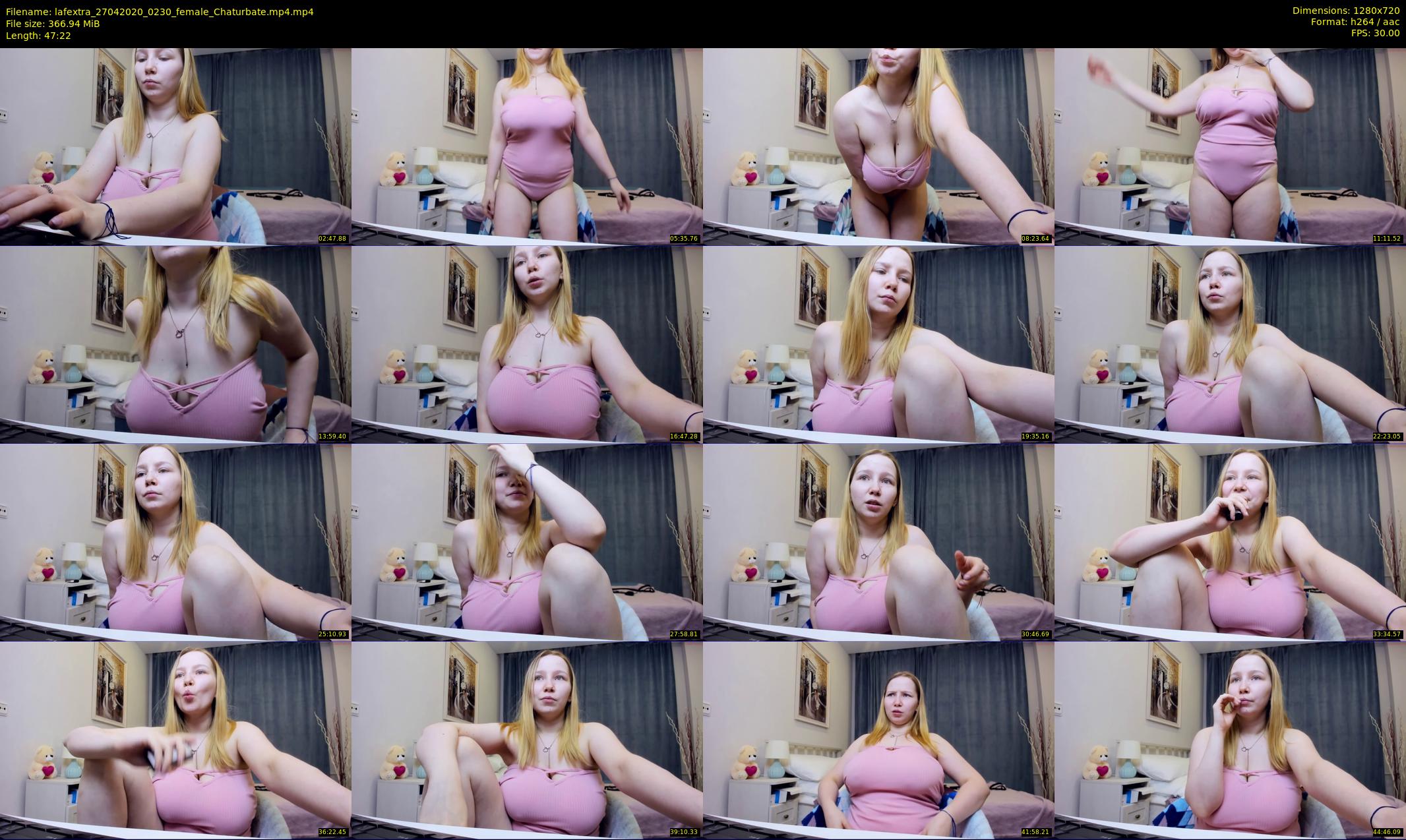 lafextra — 48 minute Chaturbate female cam show recording, 720p, Apr 27, 2020