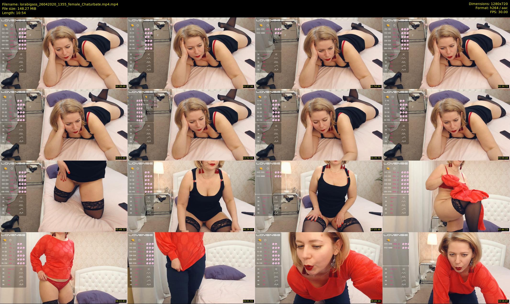 lorabigass — 11 minute Chaturbate female cam show recording, 720p, Apr 26, 2020
