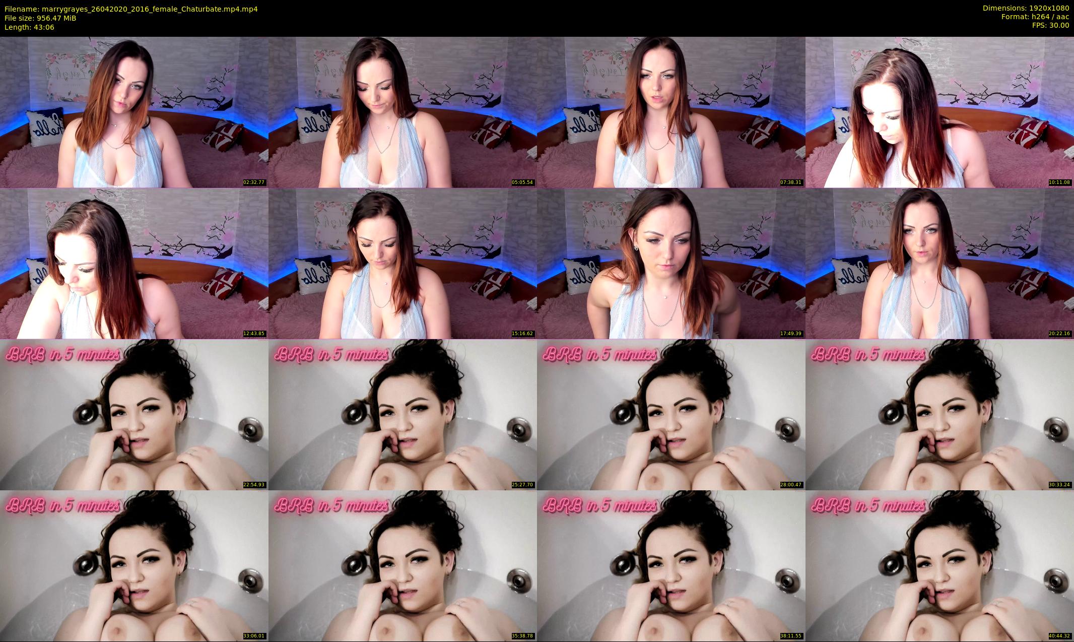 marrygrayes — 44 minute Chaturbate female cam show recording, 1080p, Apr 26, 2020