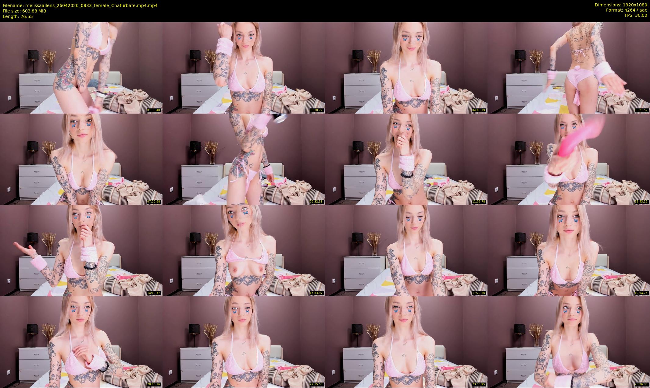 melissaallens — 27 minute Chaturbate female cam show recording, 1080p, Apr 26, 2020